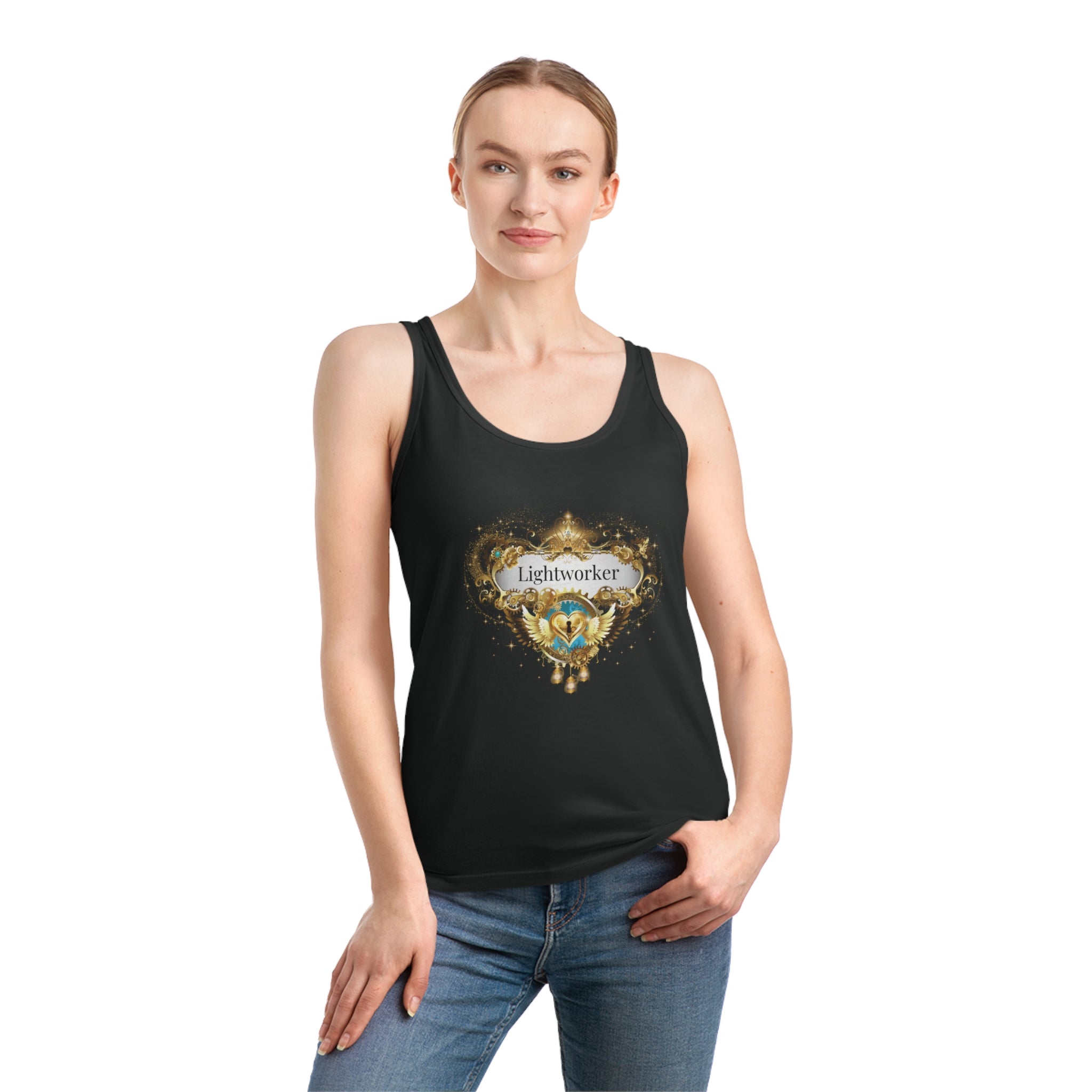 Damentop "Lightworker" Tank Top aus Bio-Baumwolle - Divine DeSein