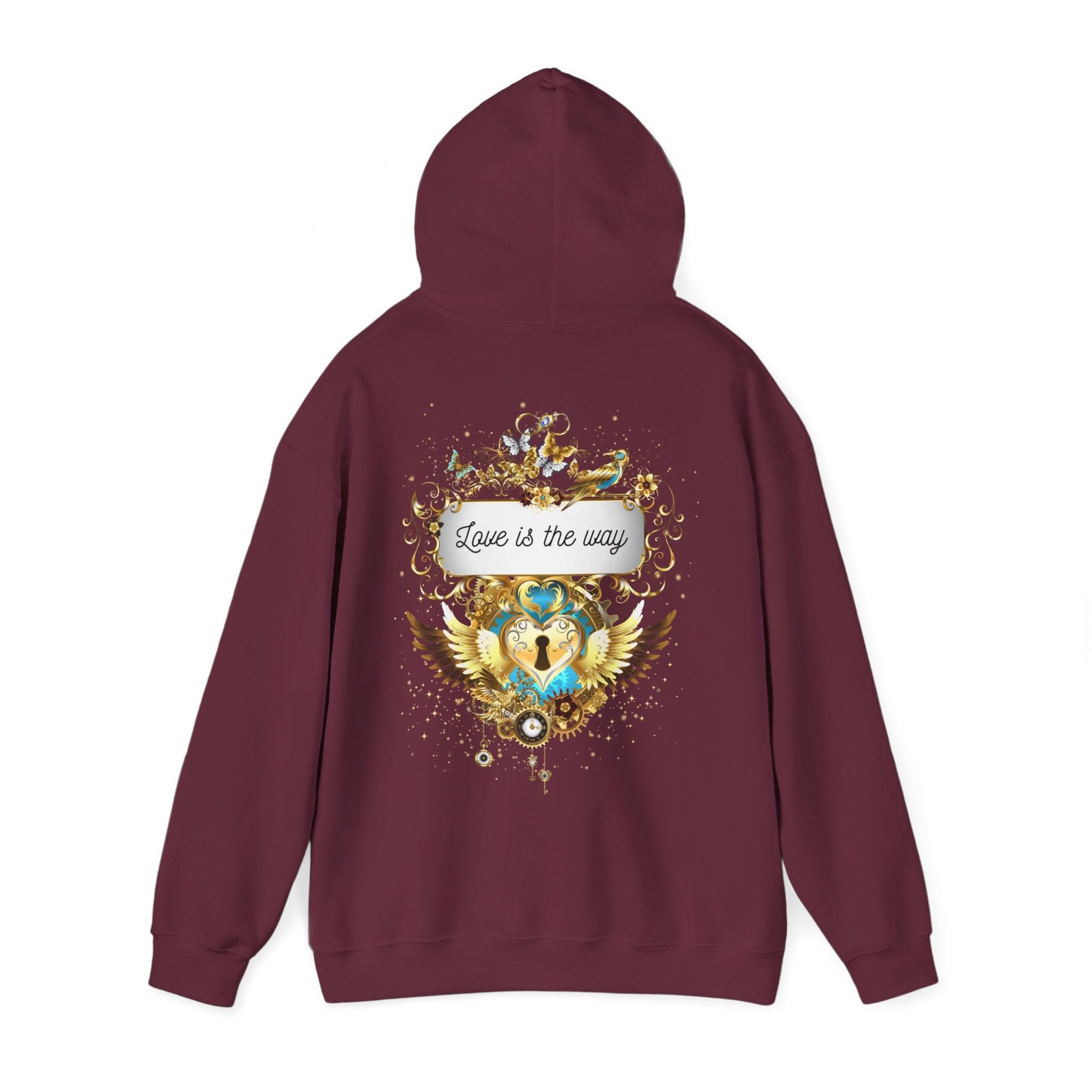 Love is the way - Kuscheliger Statement Hoodie - Divine DeSein