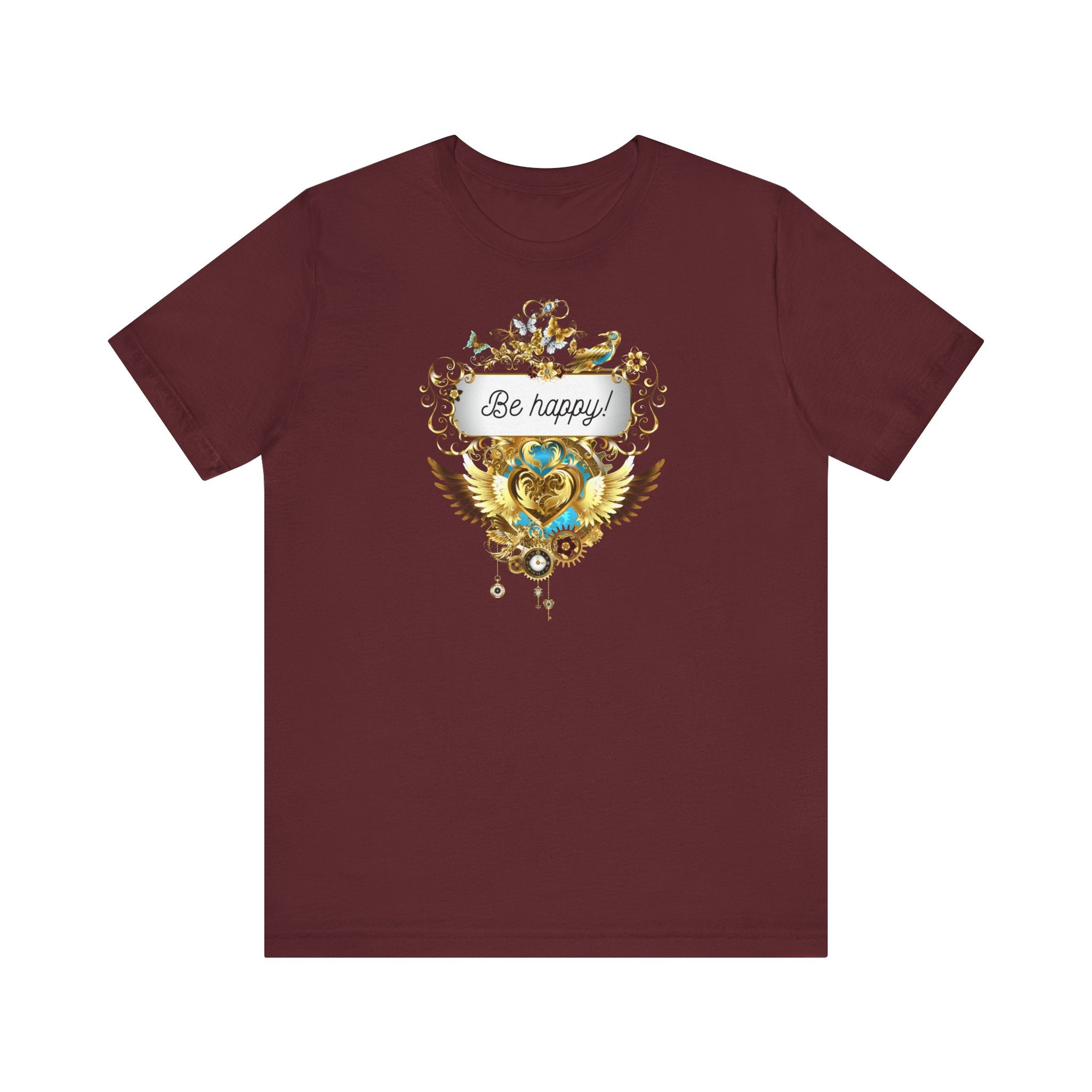 Be Happy - Spirituelles Damen T-Shirt - Divine DeSein