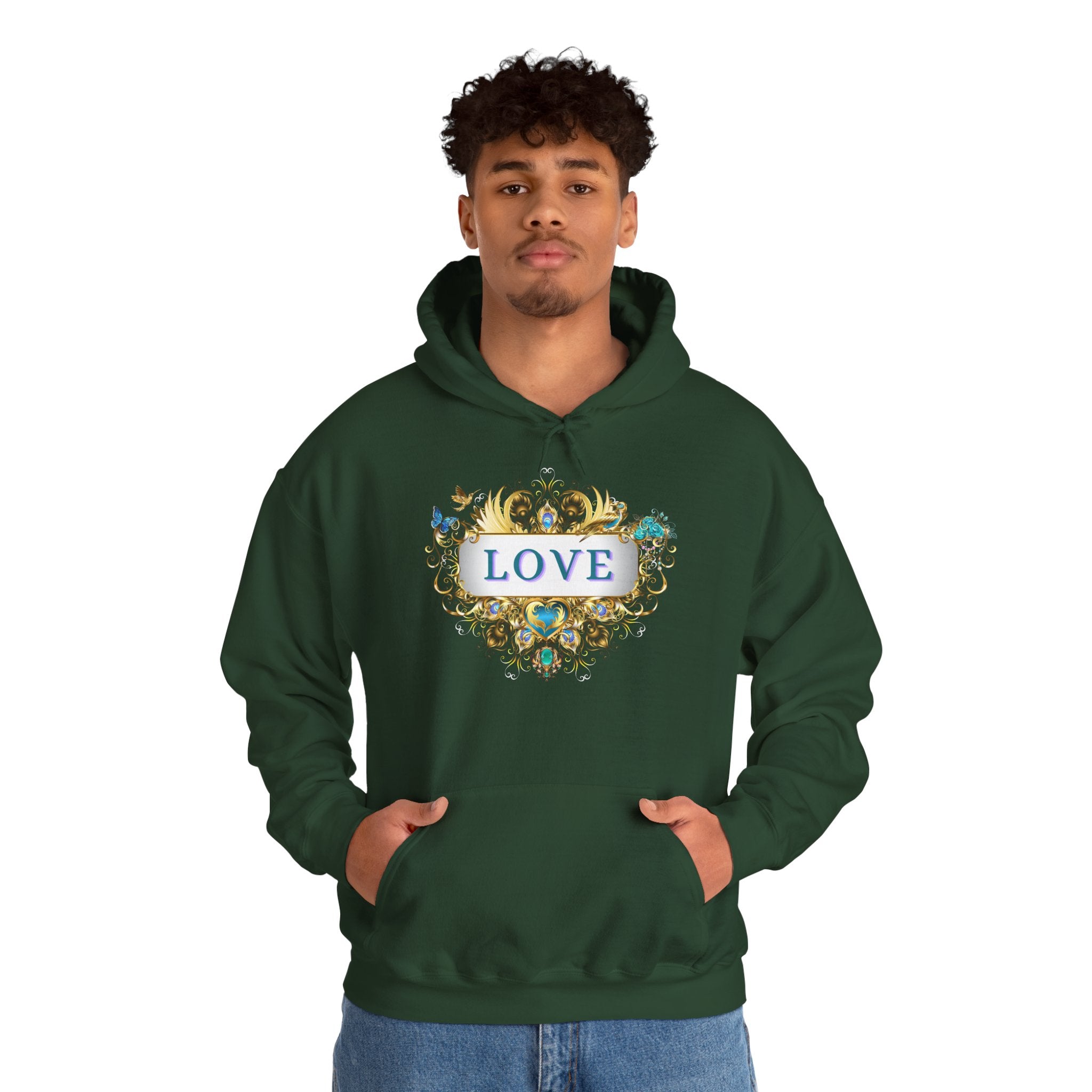 LOVE - Kuscheliger Statement Hoodie für Männer