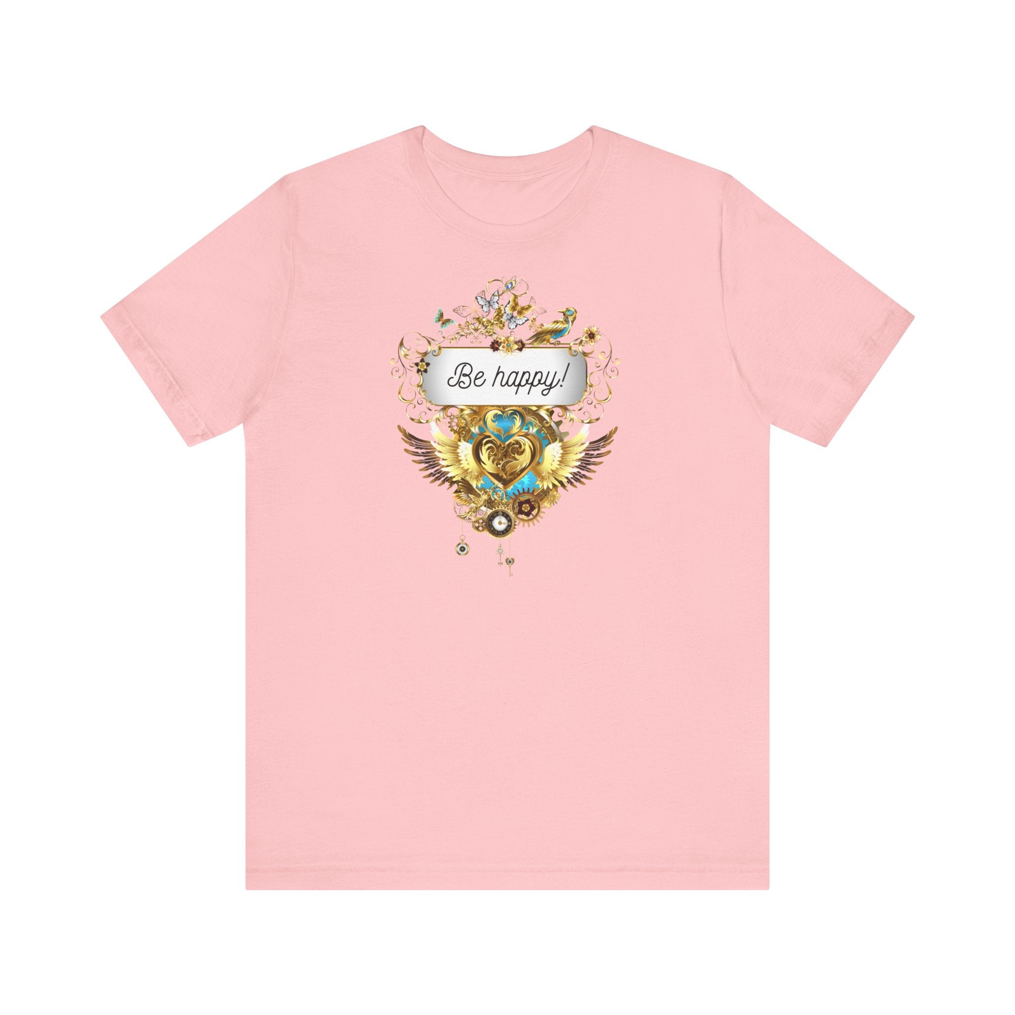 Be Happy - Spirituelles Damen T-Shirt - Divine DeSein