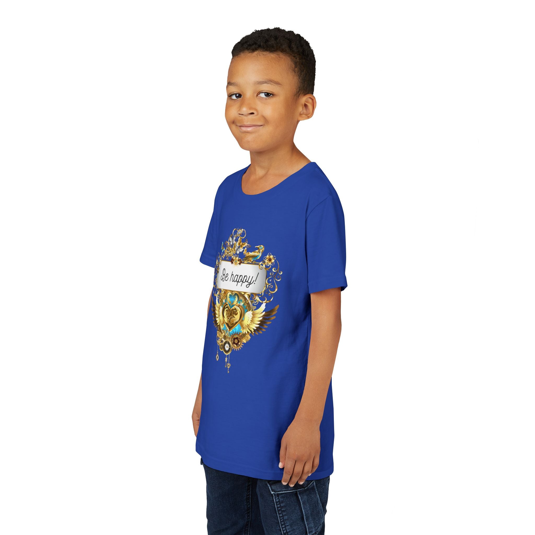 Kindershirt 'Be Happy' Design