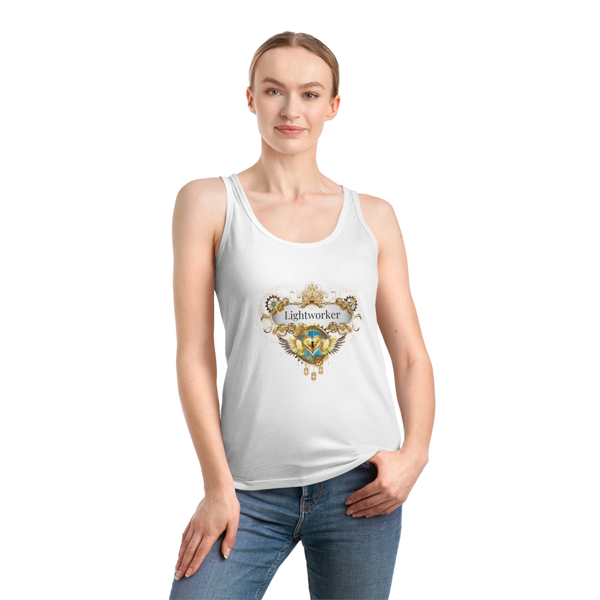 Damentop "Lightworker" Tank Top aus Bio-Baumwolle - Divine DeSein