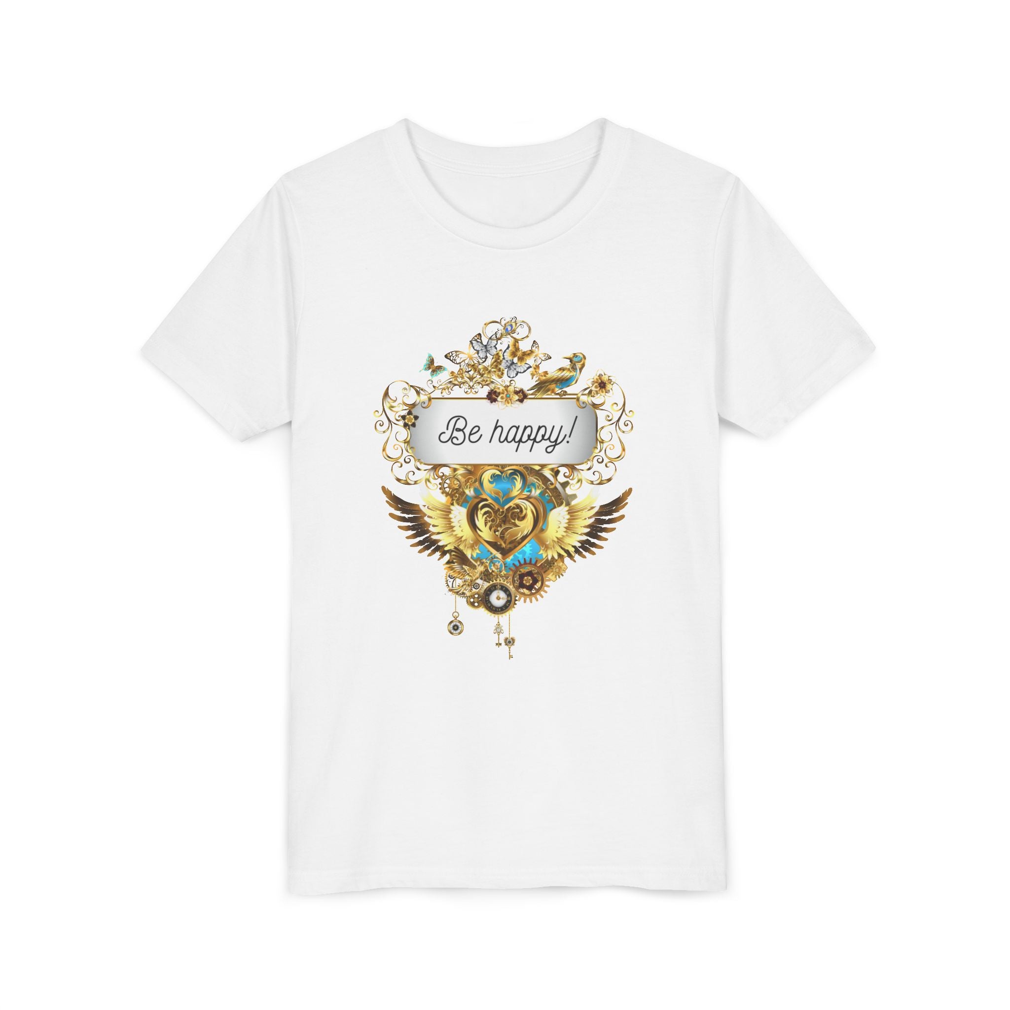 Kindershirt 'Be Happy' Design