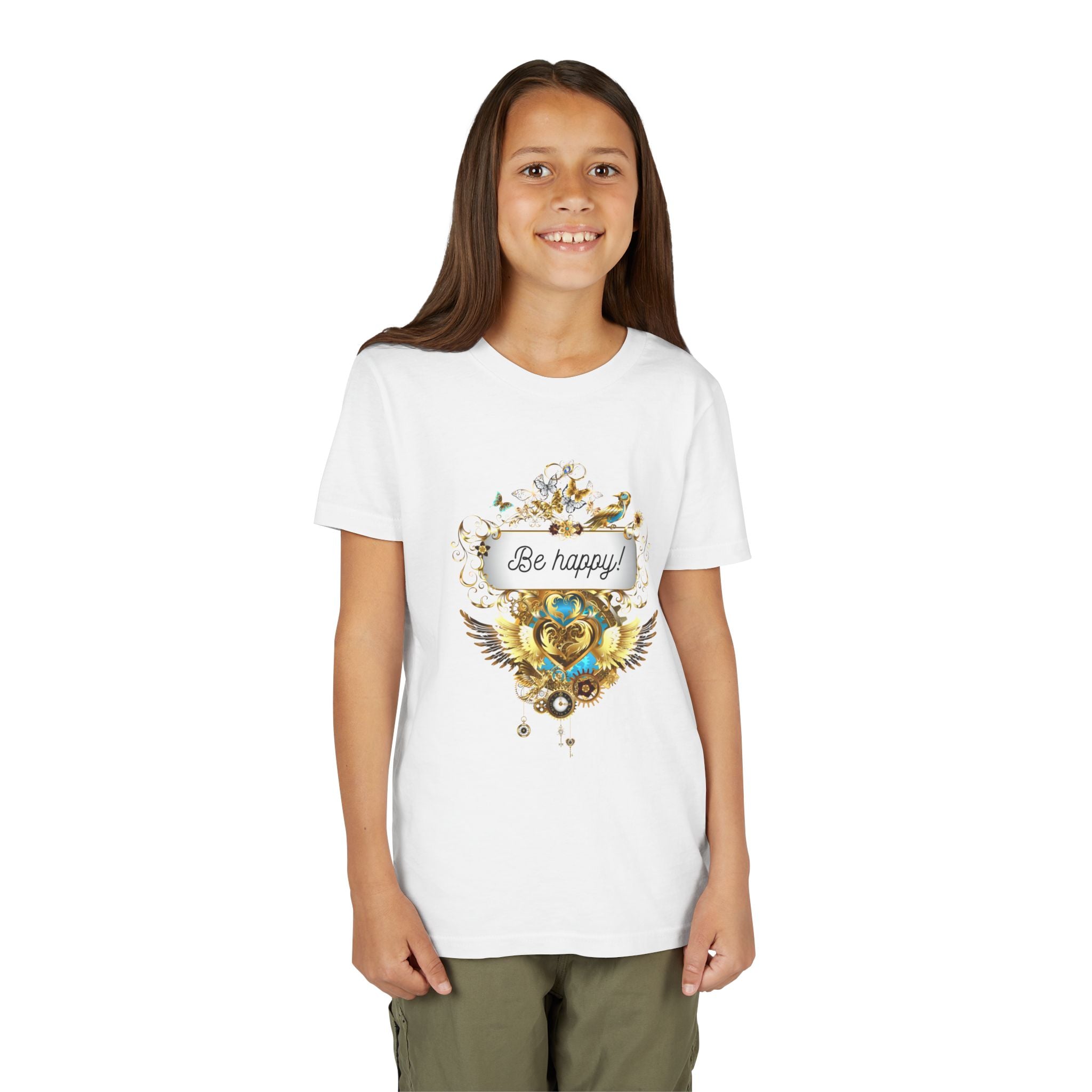 Kindershirt 'Be Happy' Design