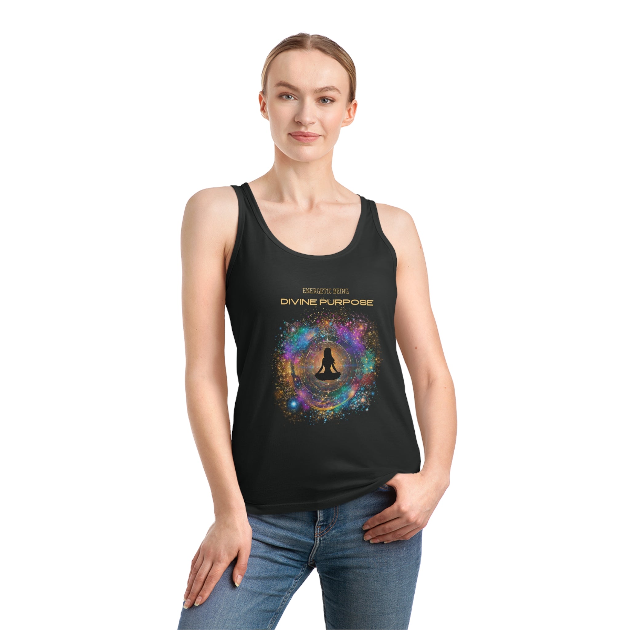 Kosmisches Top "Divine Purpose" - Tank Top aus Bio-Baumwolle - Divine DeSein