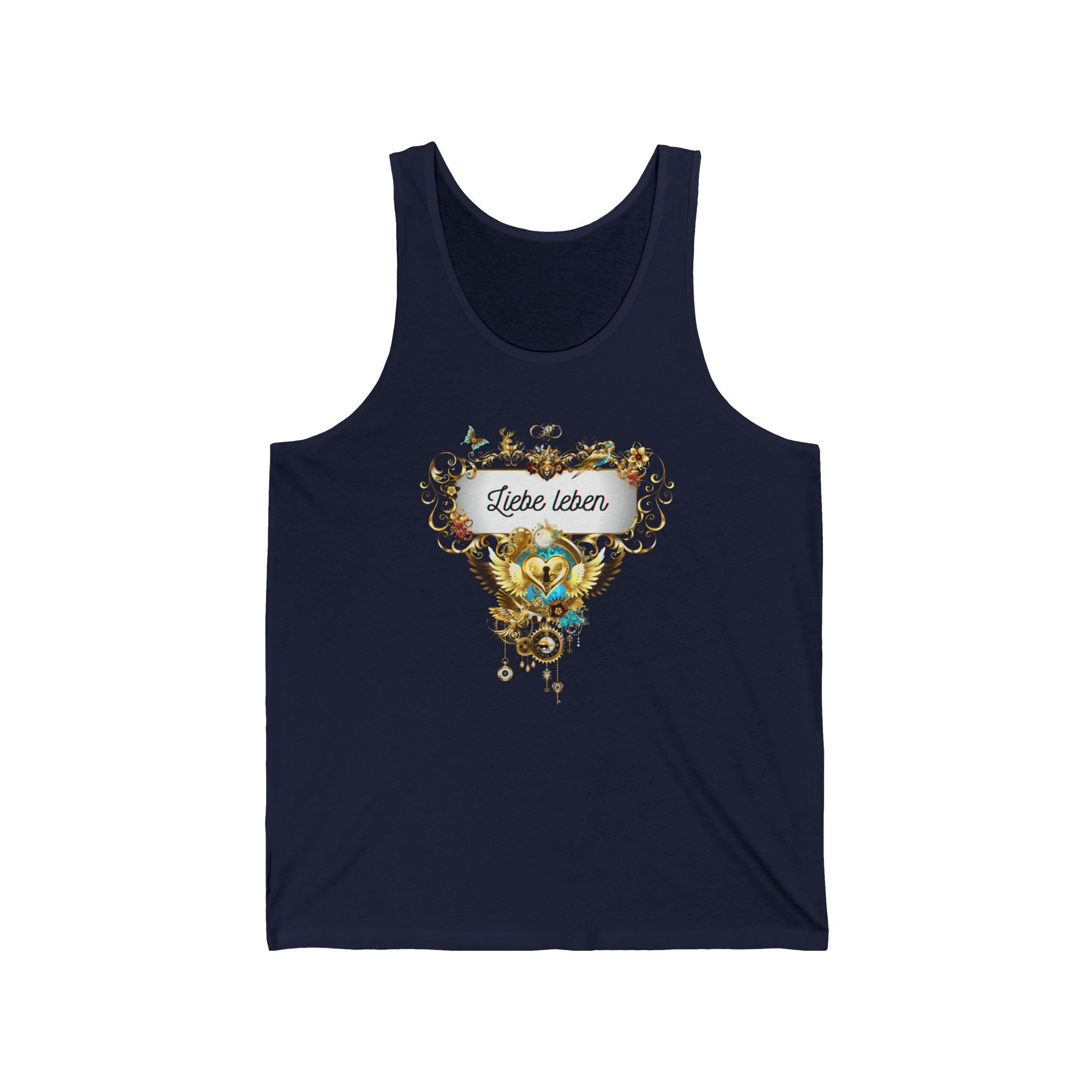 Damentop "Liebe Leben" Statement Top aus Bio-Baumwolle - Divine DeSein