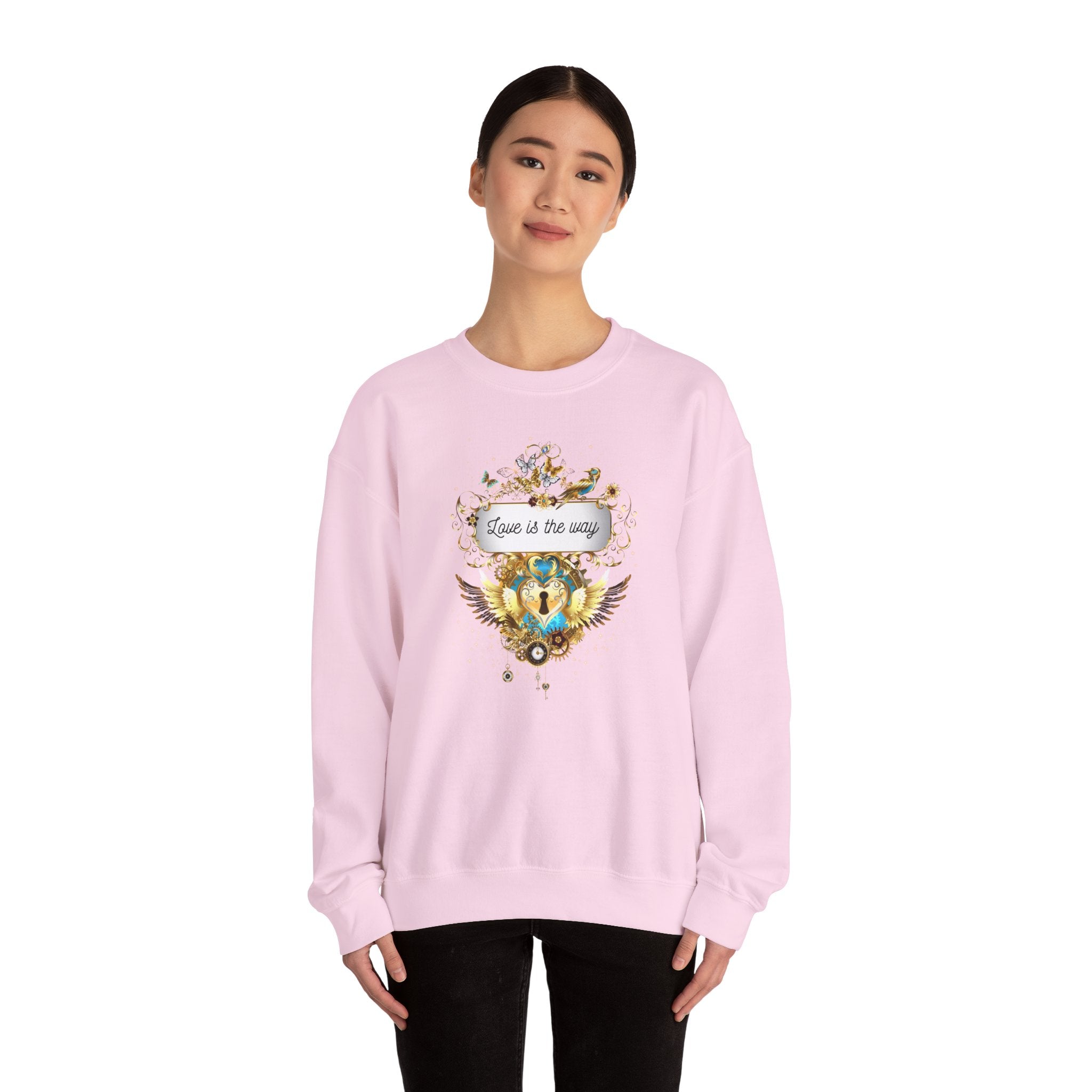 Love is the way - Spirituelles Wohlfühl Sweatshirt