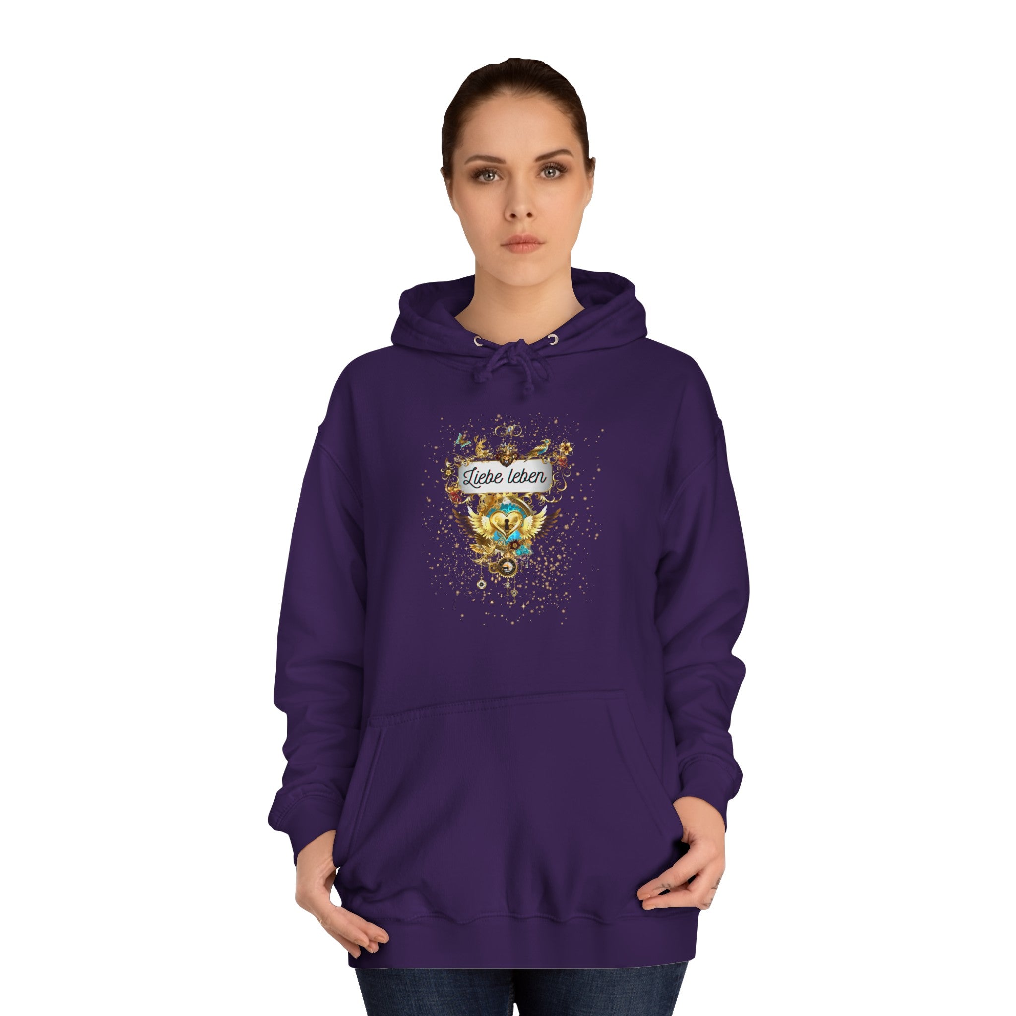 Liebe Leben - Unisex College Hoodie - Divine DeSein