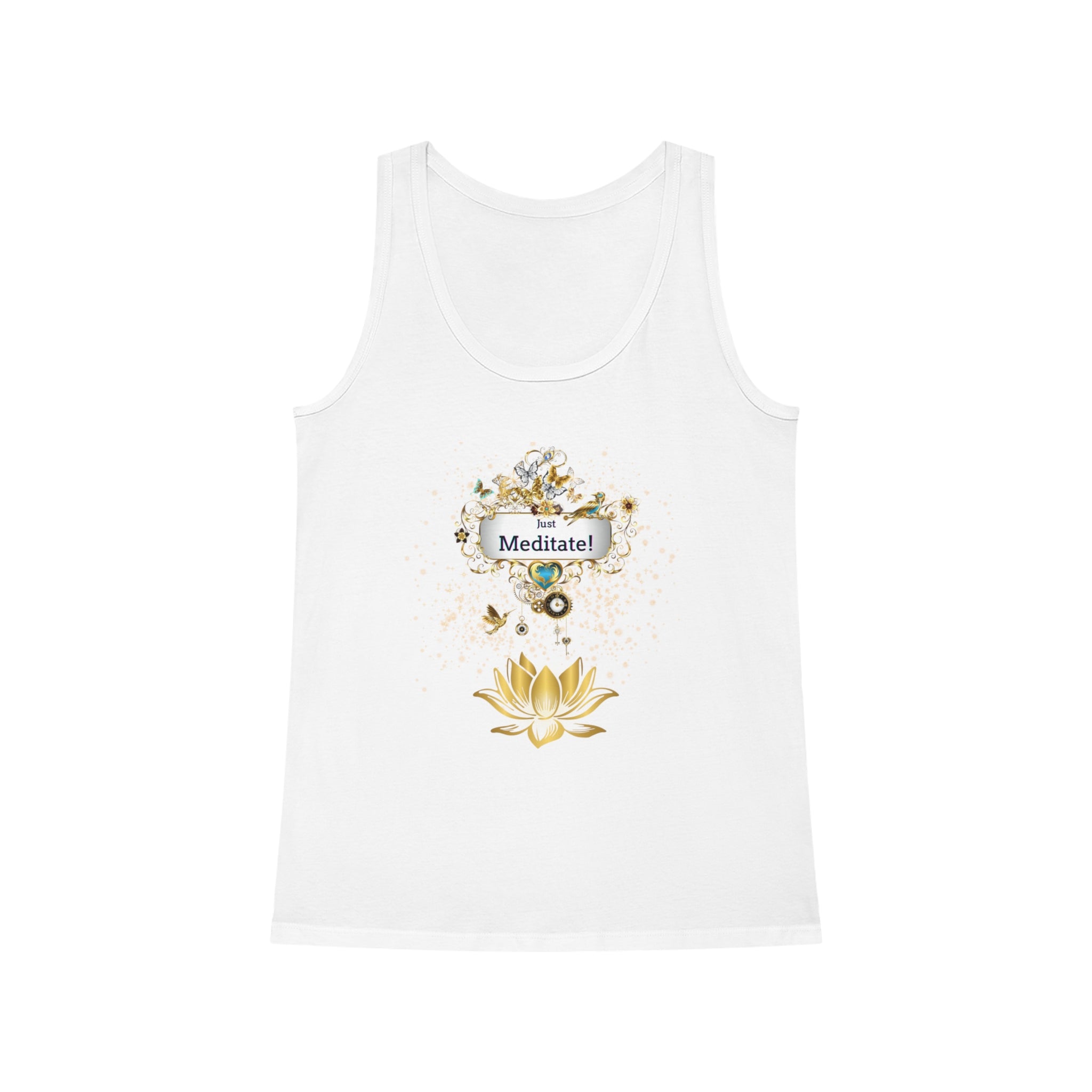Damentop "Just meditate" Tank Top aus Bio-Baumwolle - Divine DeSein