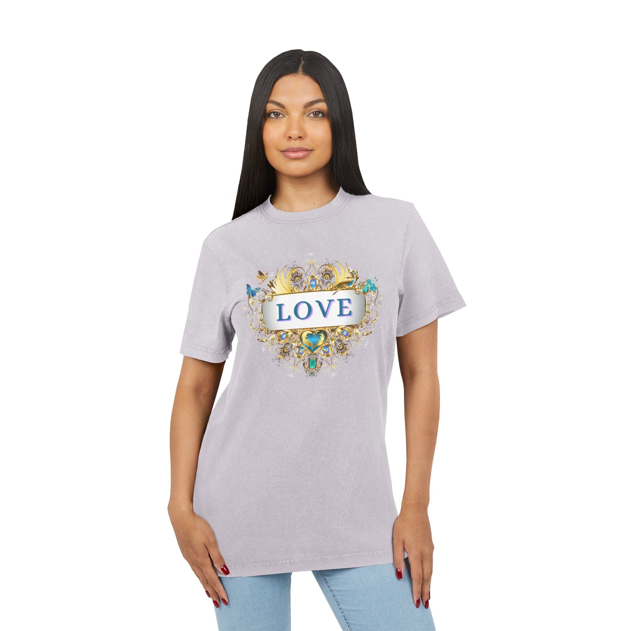 Acid Washed Love T-Shirt - oversized - Divine DeSein