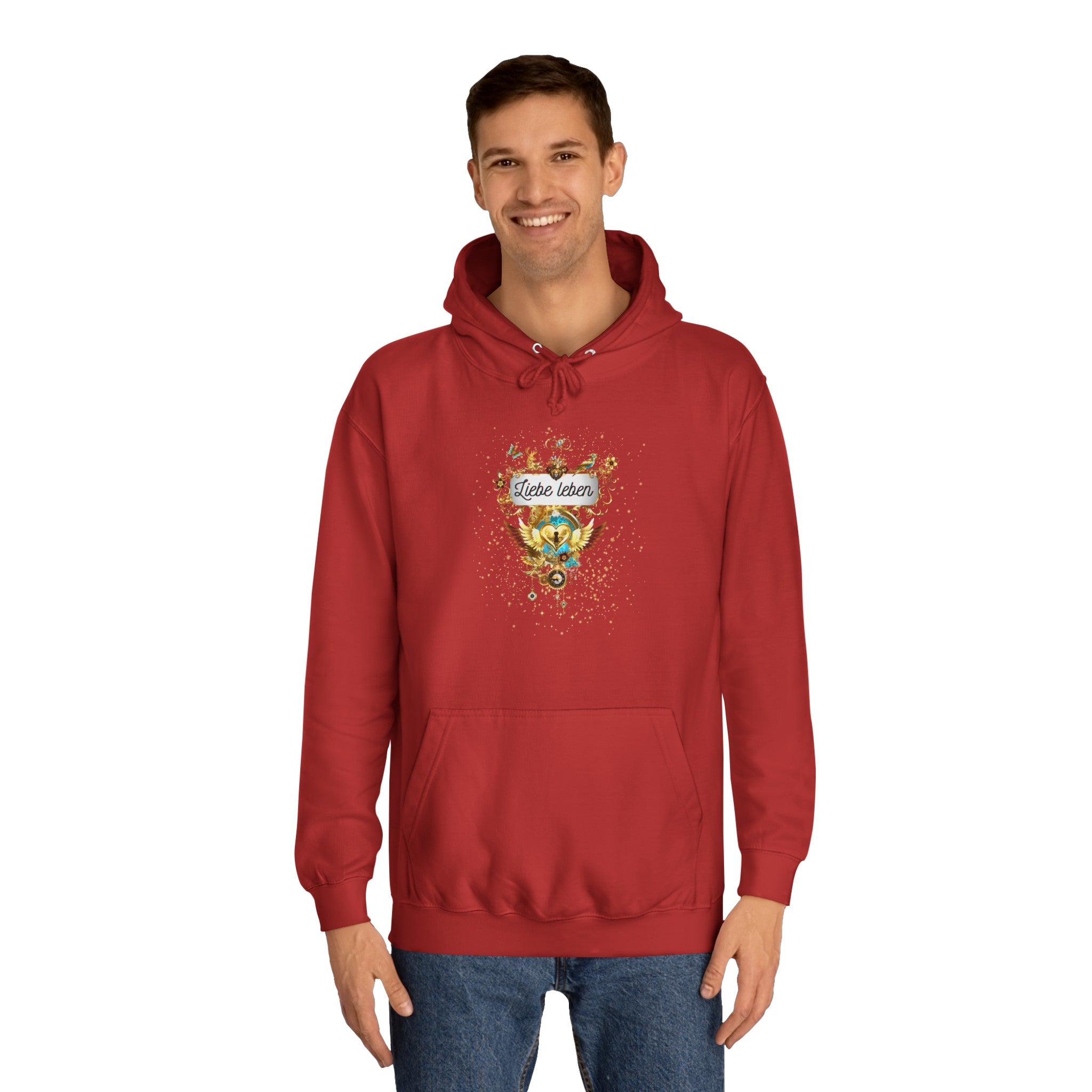Liebe Leben - Unisex College Hoodie - Divine DeSein
