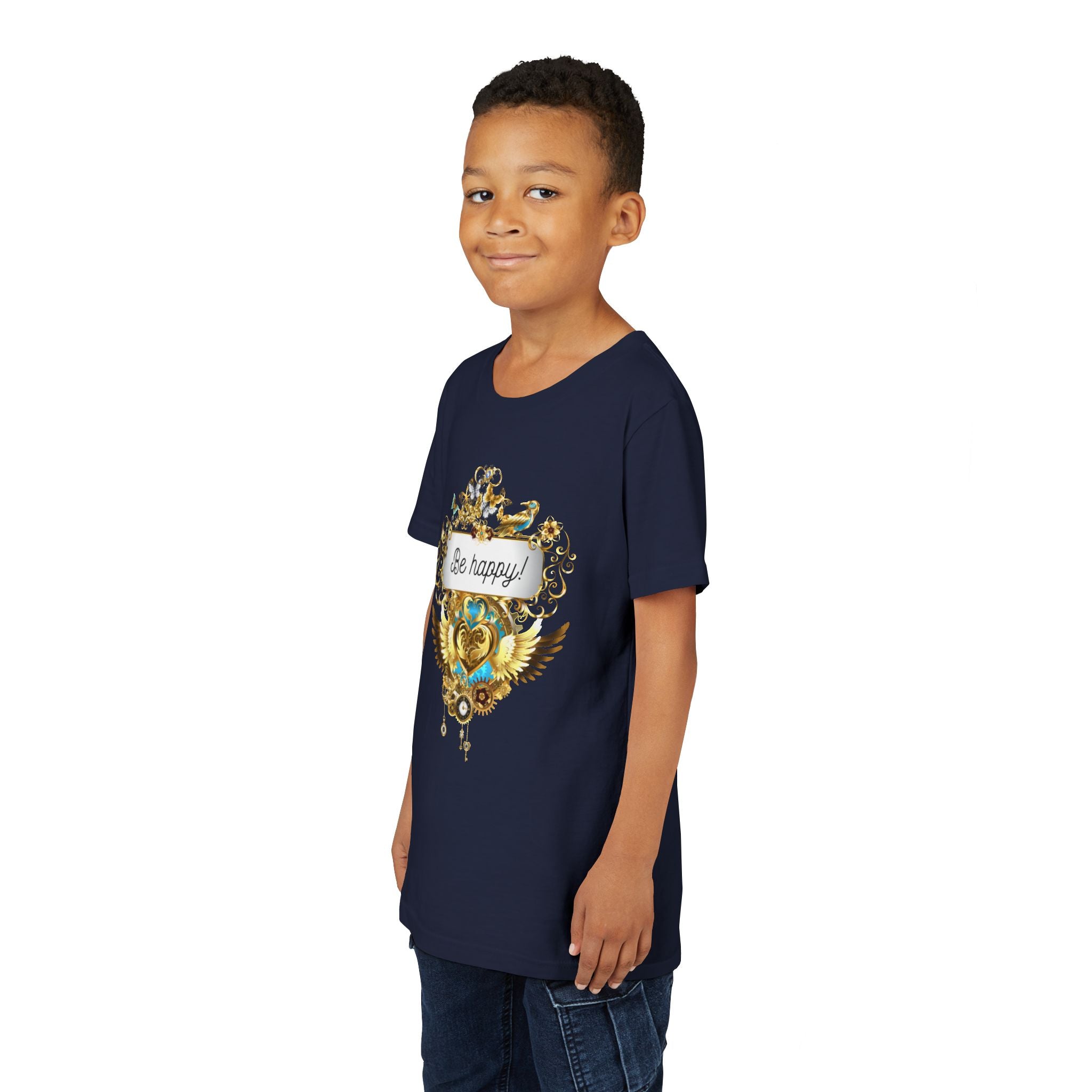 Kindershirt 'Be Happy' Design