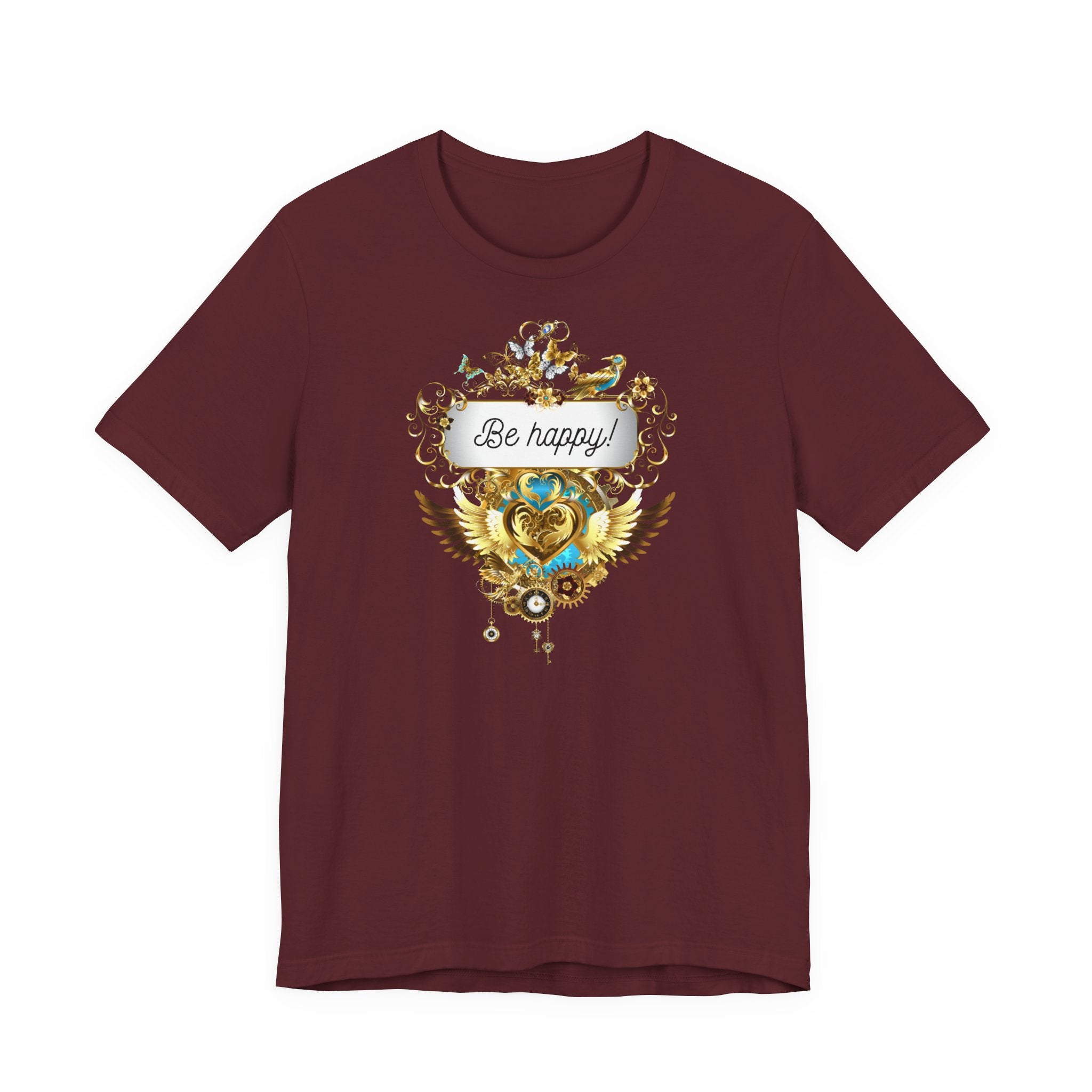 Be Happy - Spirituelles Damen T-Shirt - Divine DeSein