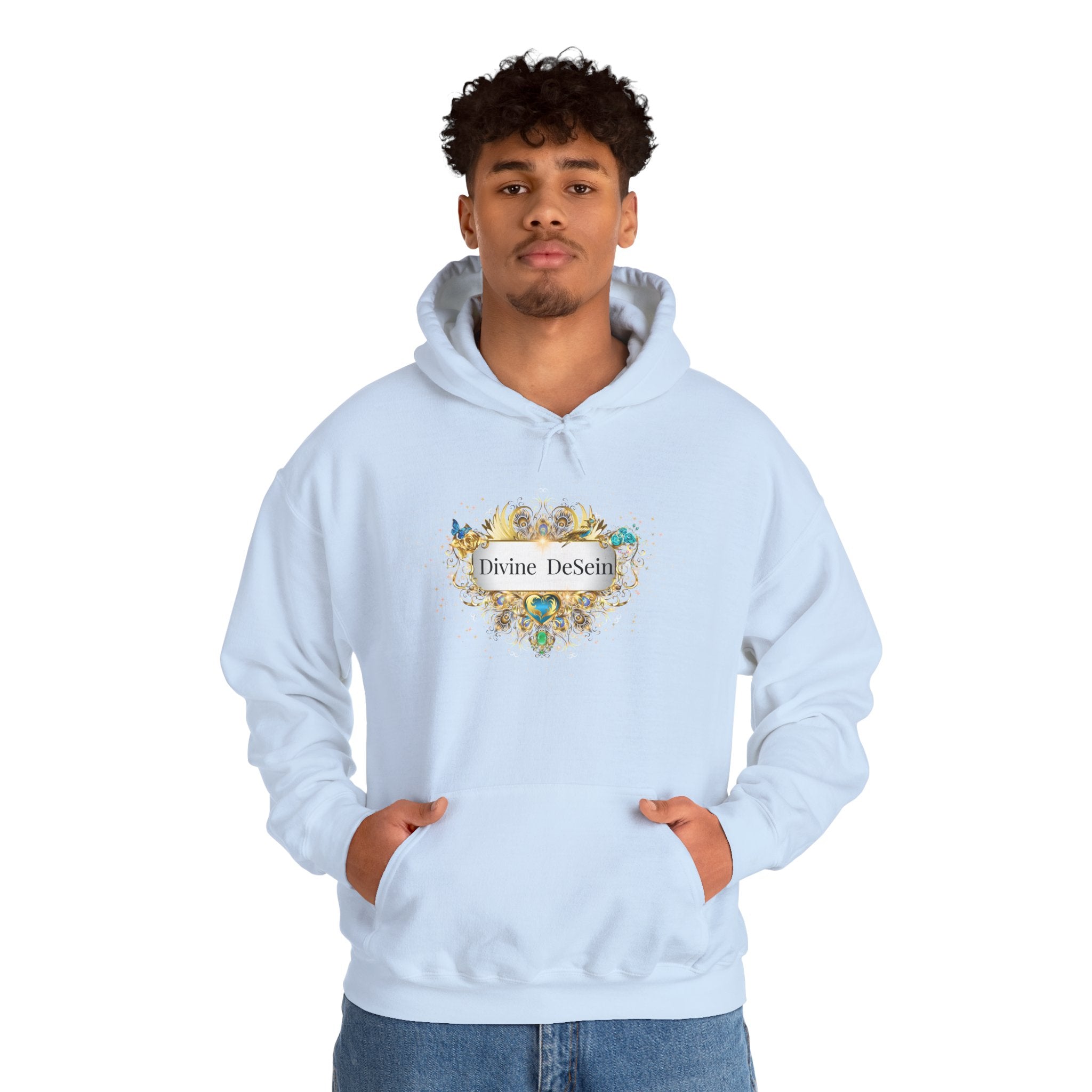 Be Happy - Kuscheliger Statement Hoodie für Männer - Divine DeSein