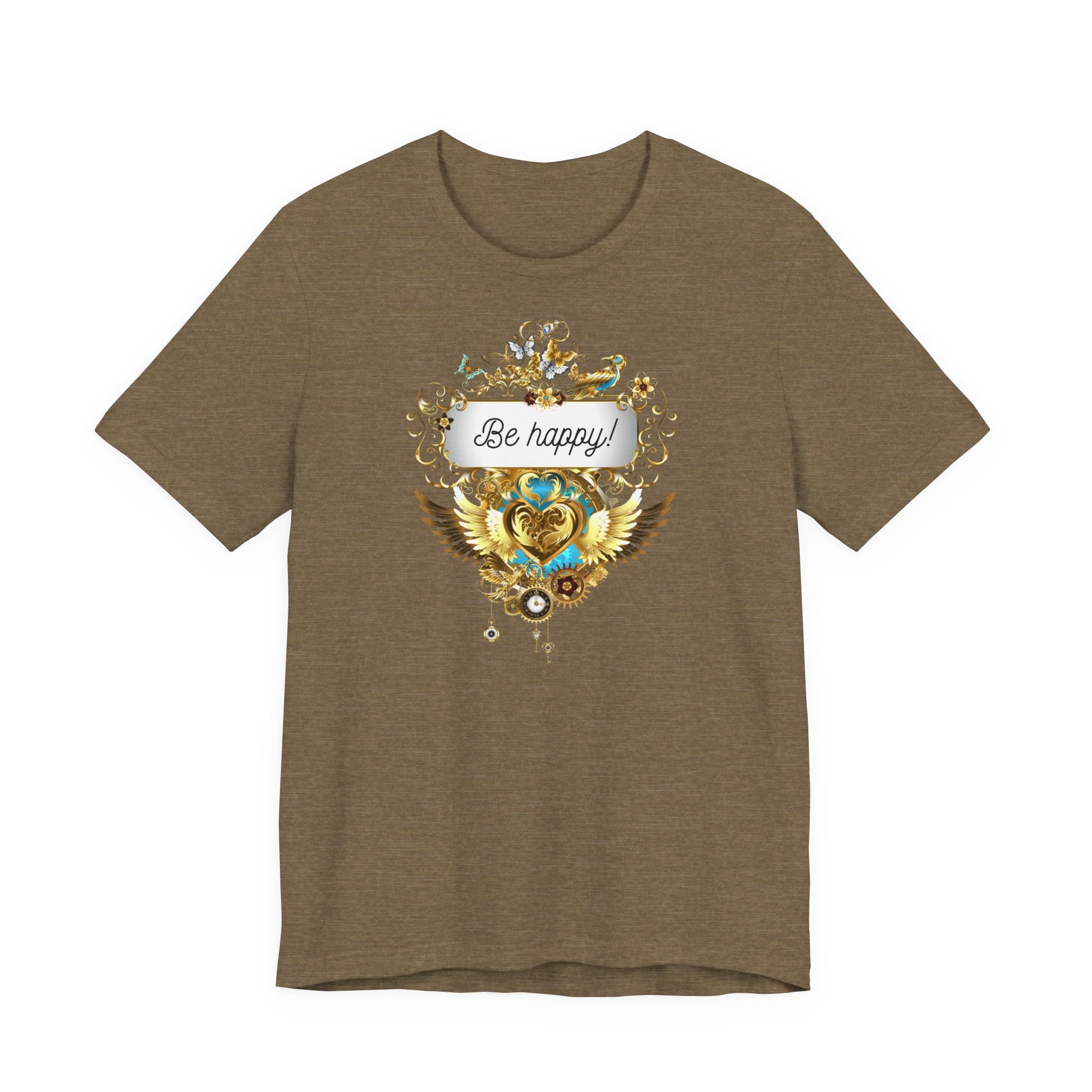 Be Happy - Spirituelles Damen T-Shirt - Divine DeSein
