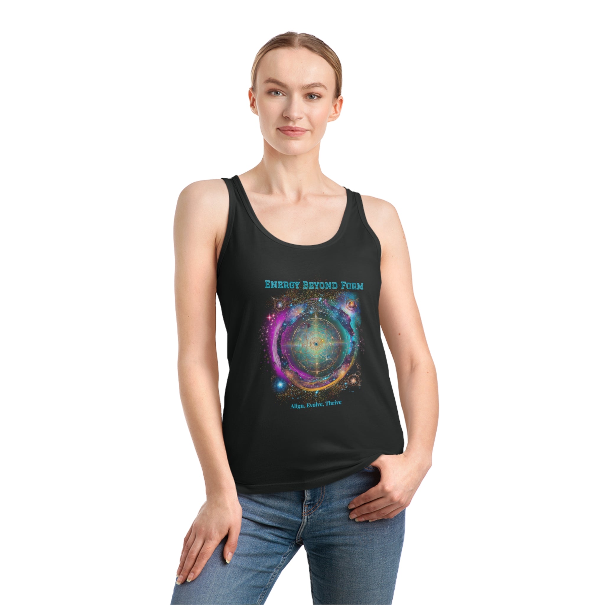 Galaxie Damentop "Energy beyond form" Tank Top aus Bio-Baumwolle - Divine DeSein