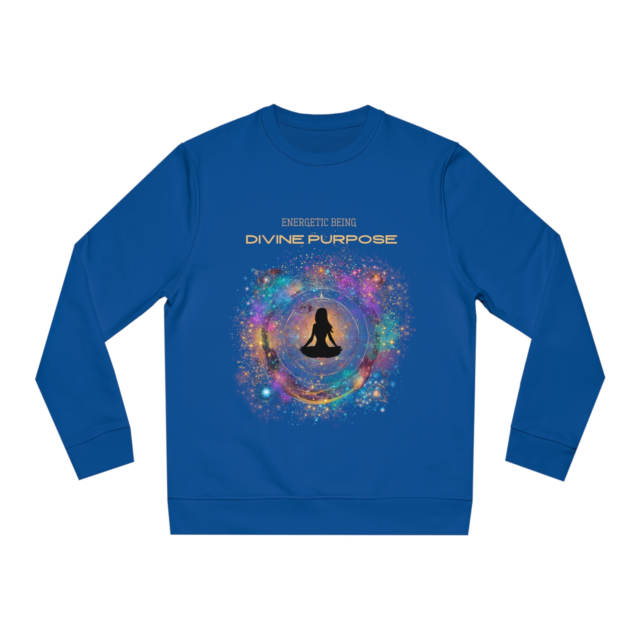 Energetic Being Divine Purpose Organic Sweatshirt - Cosmic Spirituality Apparel - Divine DeSein