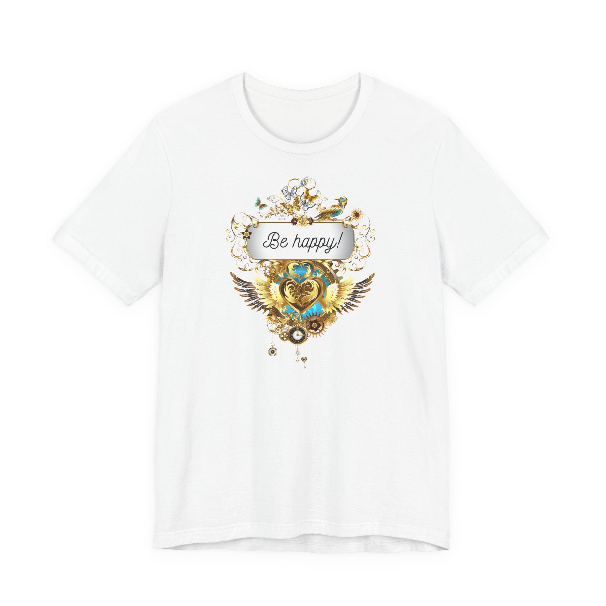 Be Happy - Spirituelles Damen T-Shirt - Divine DeSein