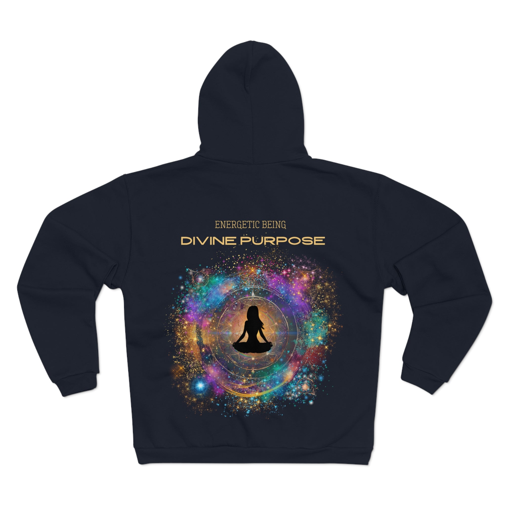 Galactic Energy Unisex Hoodie Zip Sweatshirt - Energetic Being - Divine Purpose - Divine DeSein