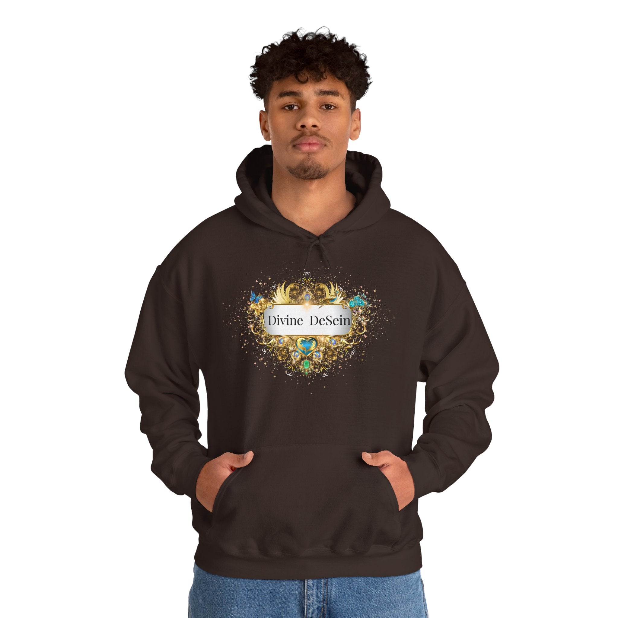 Rising Spirit - Kuscheliger Statement Hoodie für Männer - Divine DeSein