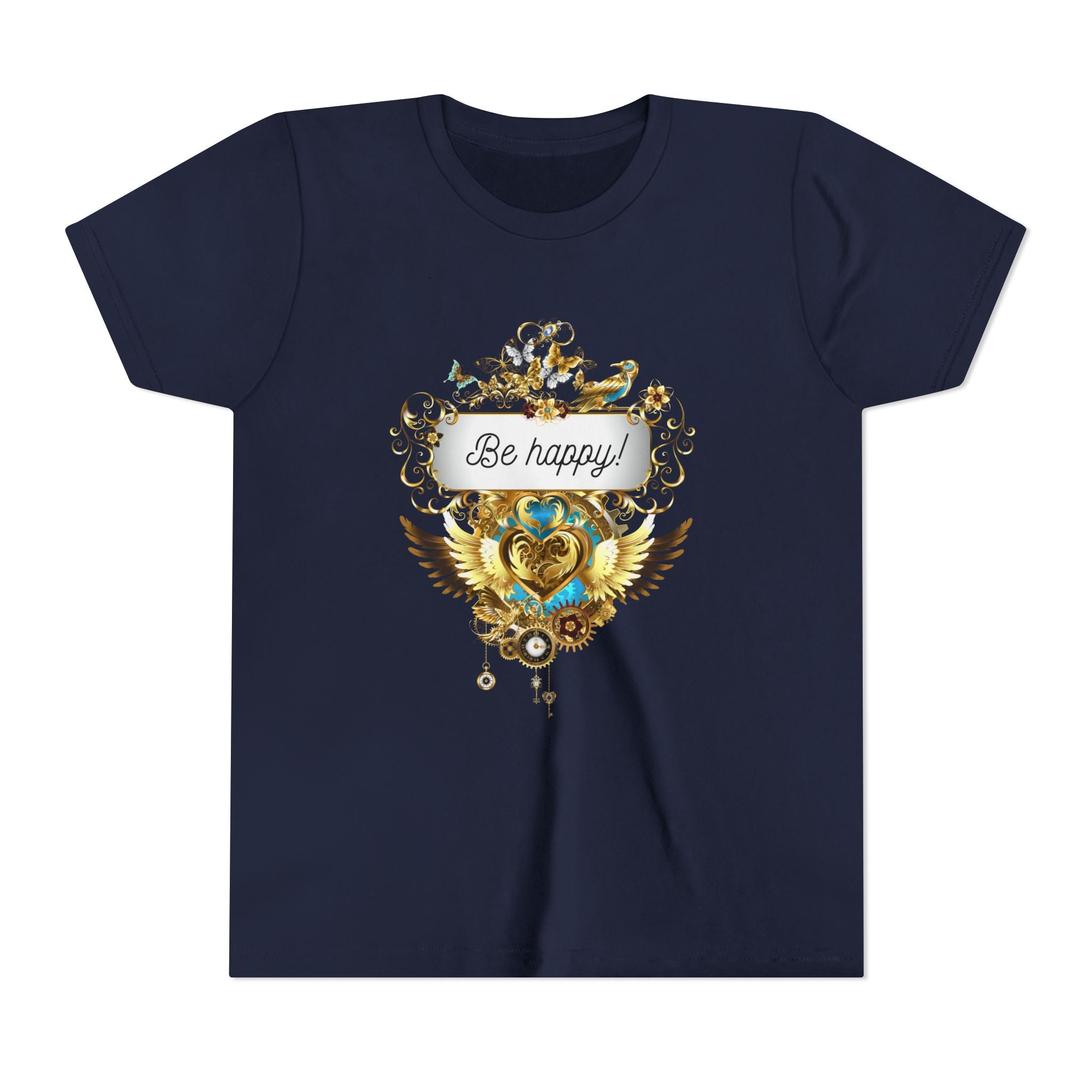 Kindershirt 'Be Happy' Design