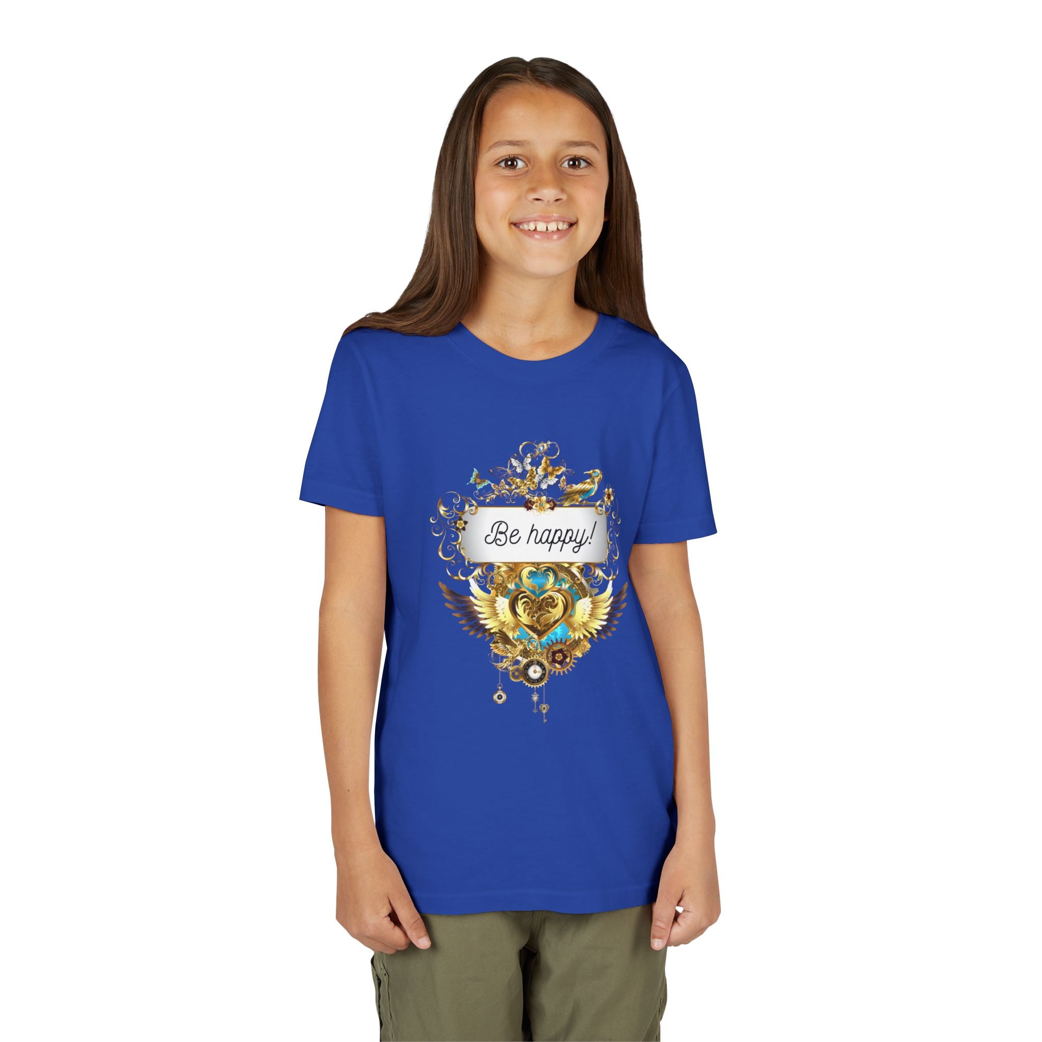 Kindershirt 'Be Happy' Design