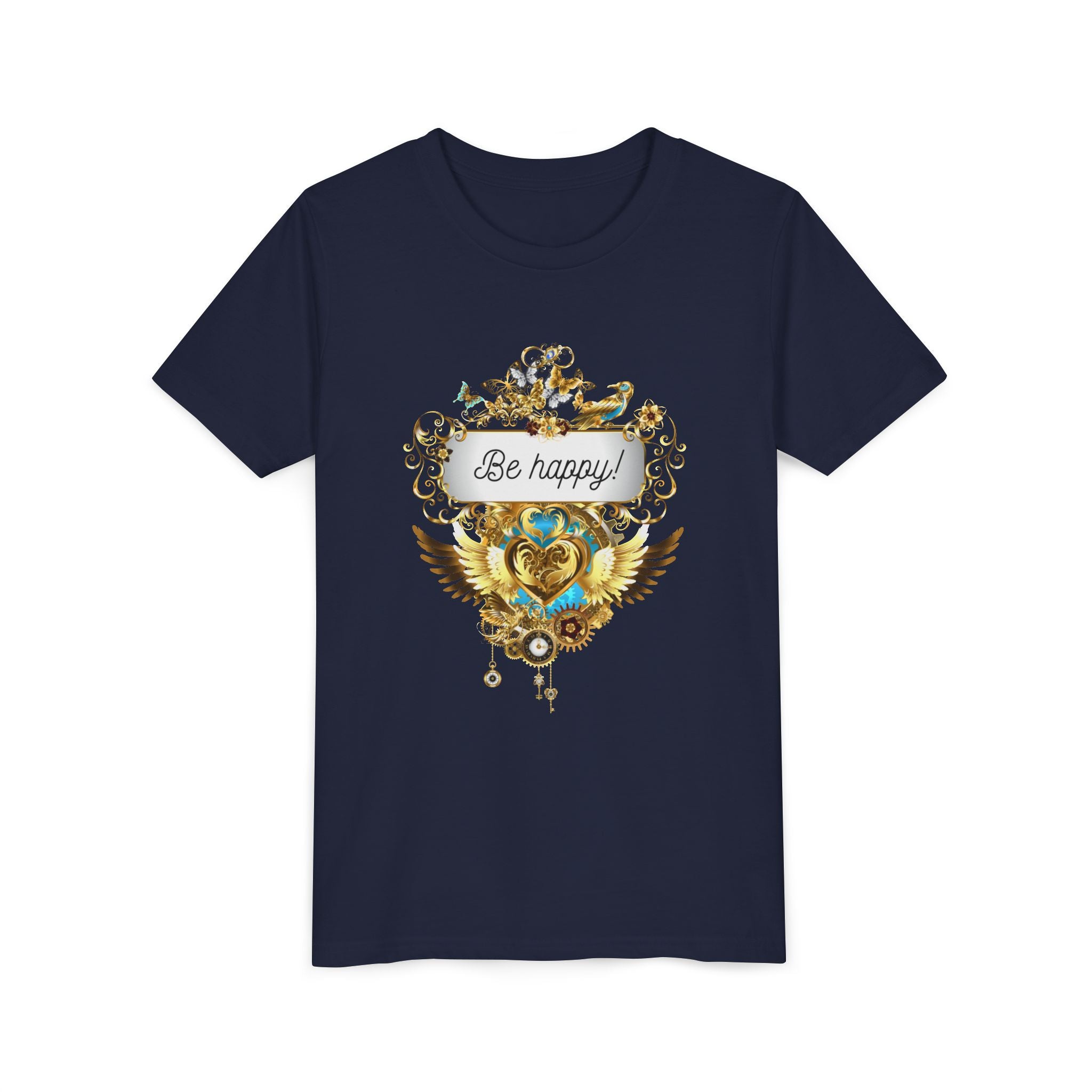 Kindershirt 'Be Happy' Design