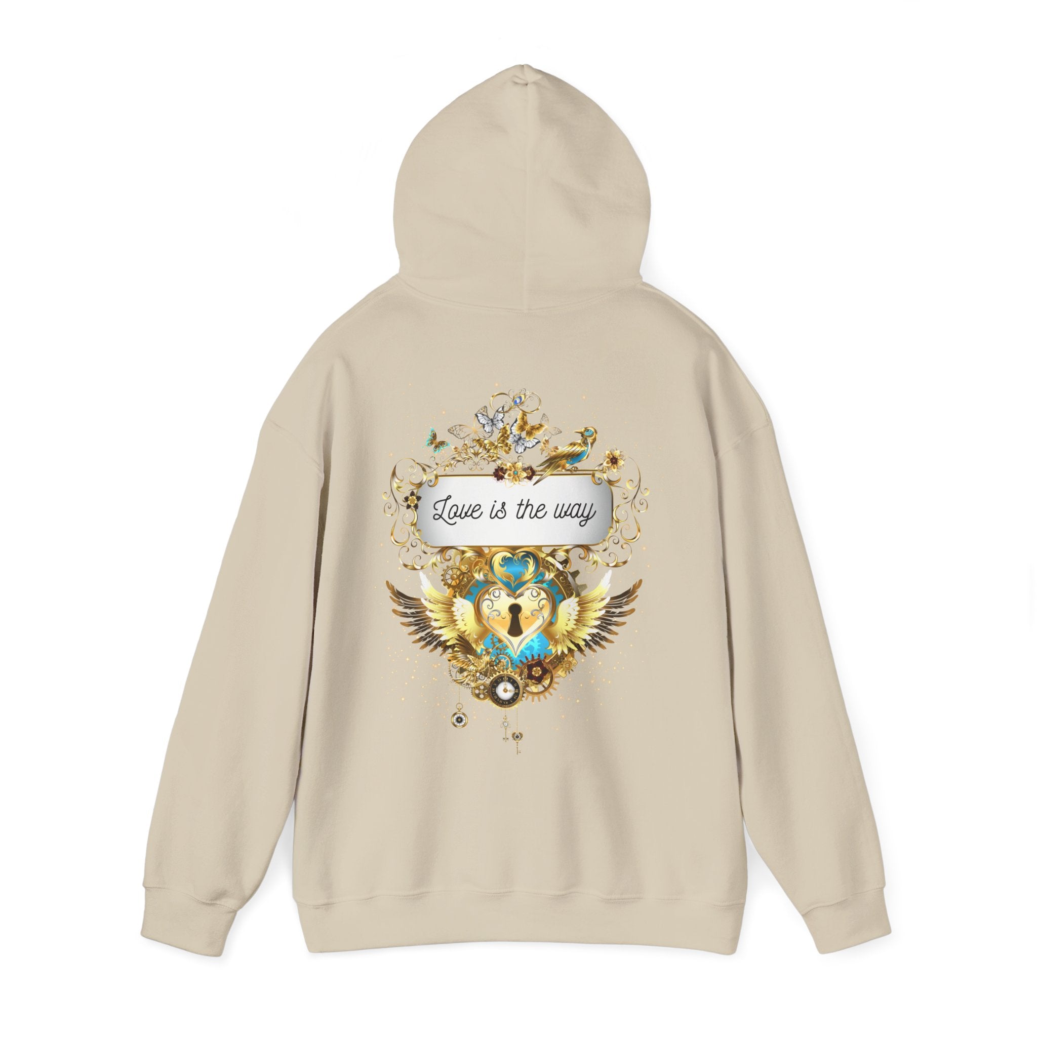 Love is the way - Kuscheliger Statement Hoodie - Divine DeSein