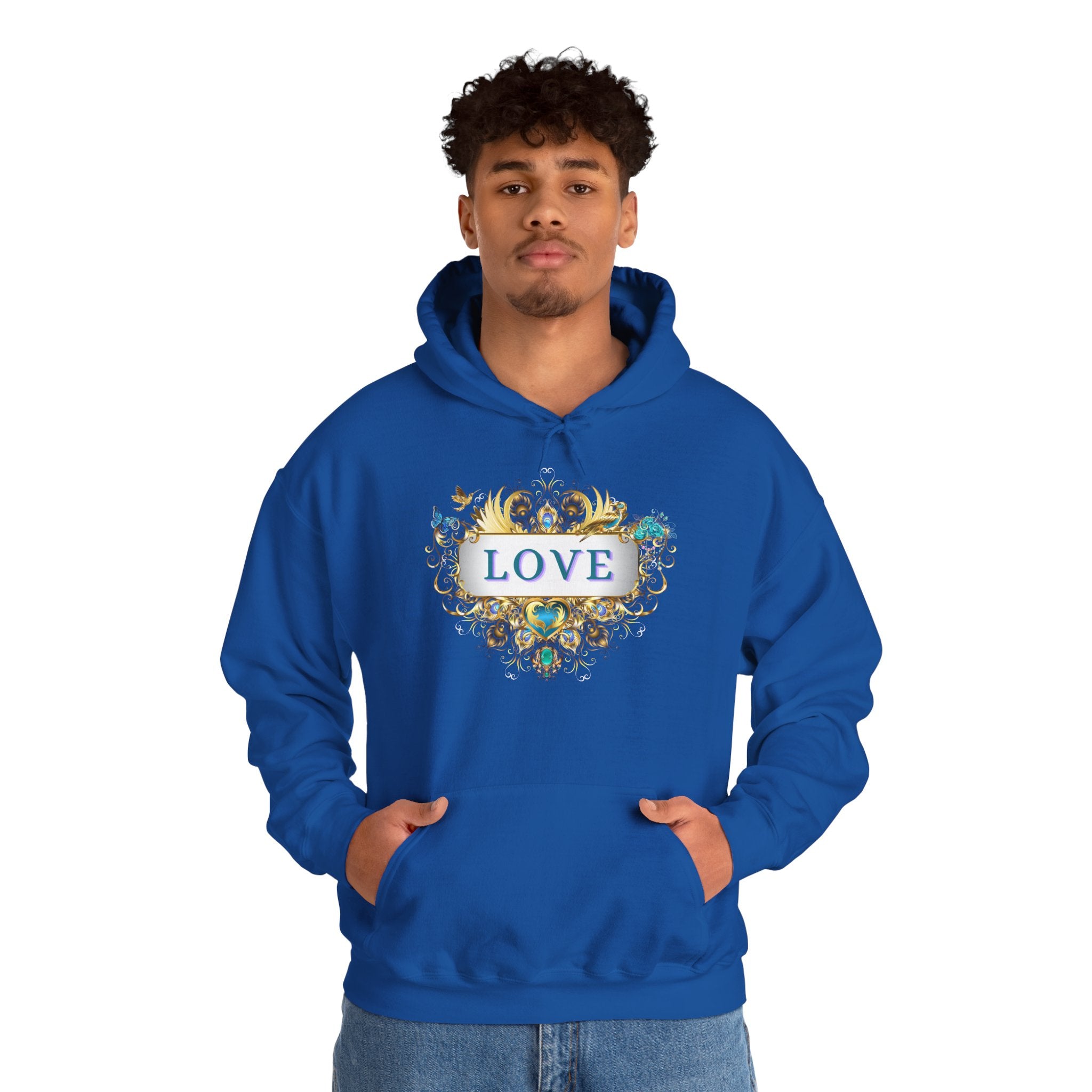 LOVE - Kuscheliger Statement Hoodie für Männer - Divine DeSein