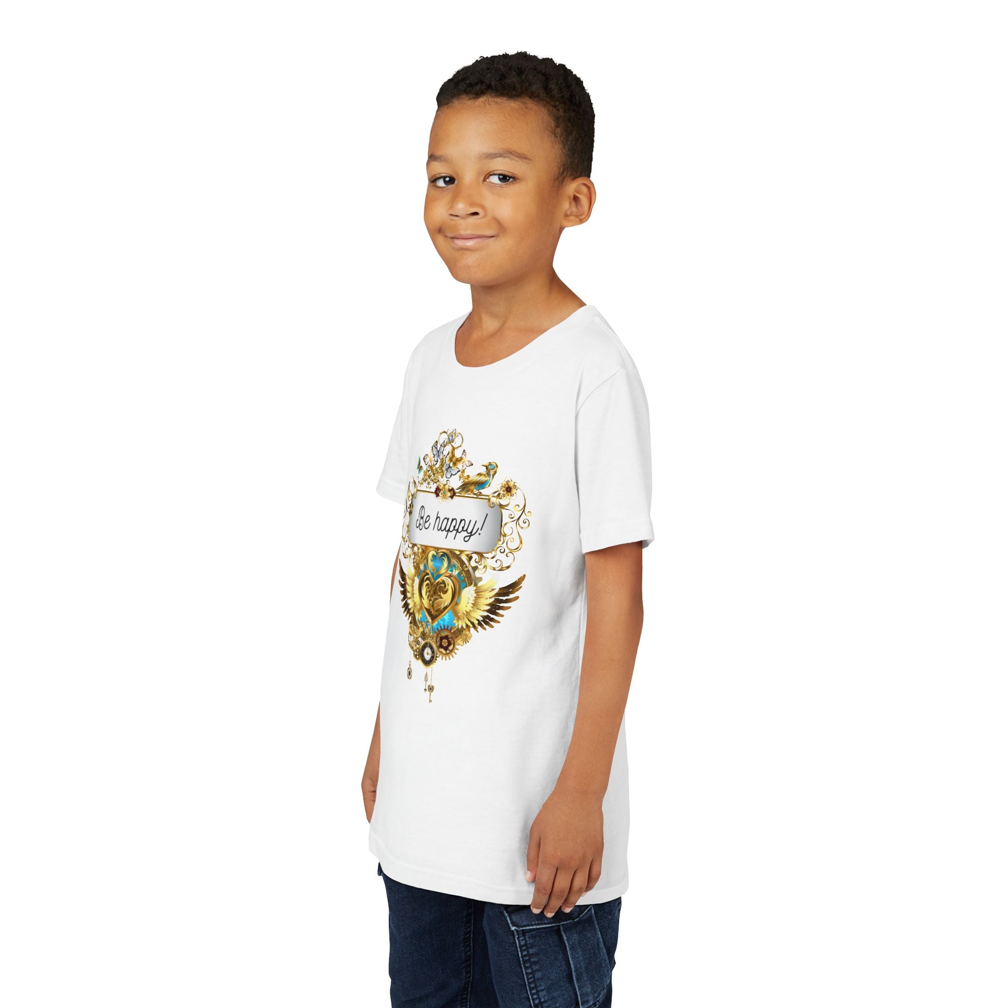 Kindershirt 'Be Happy' Design
