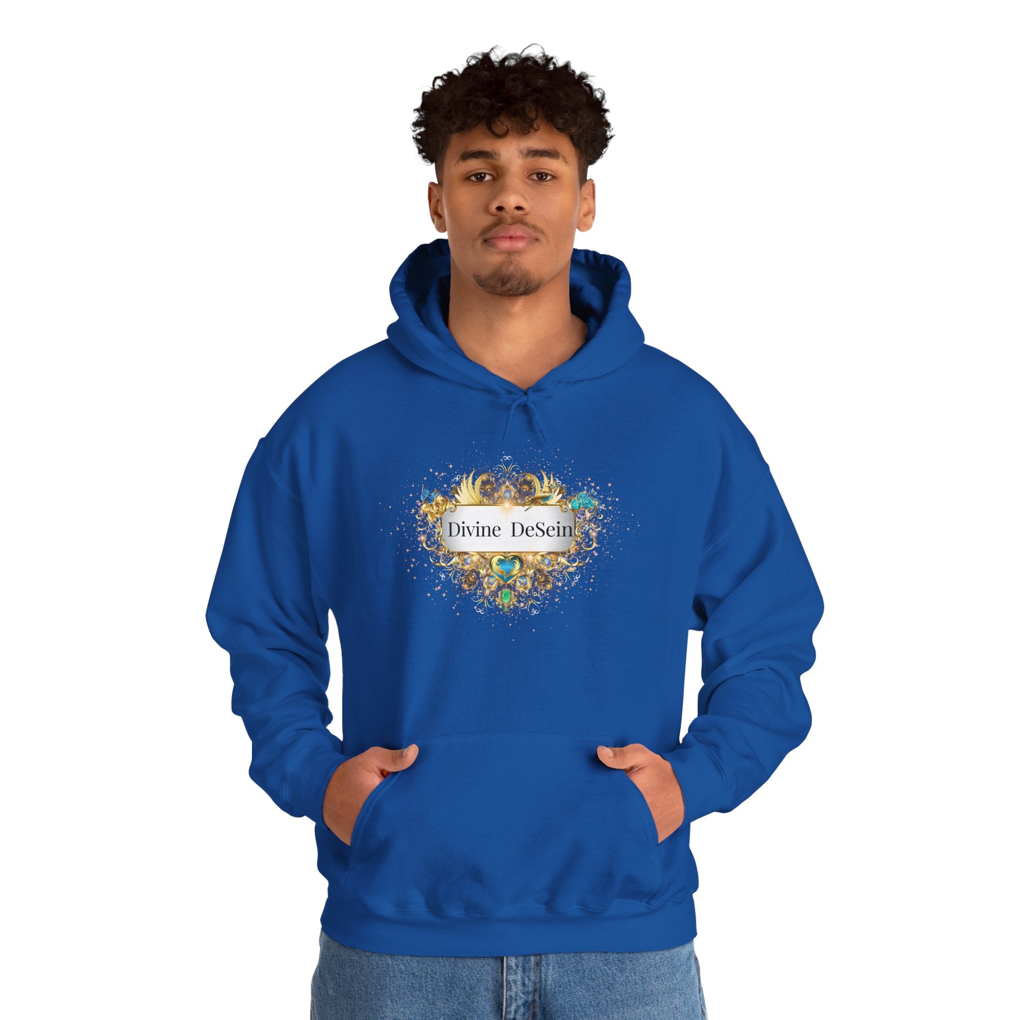 Be Happy - Kuscheliger Statement Hoodie für Männer - Divine DeSein