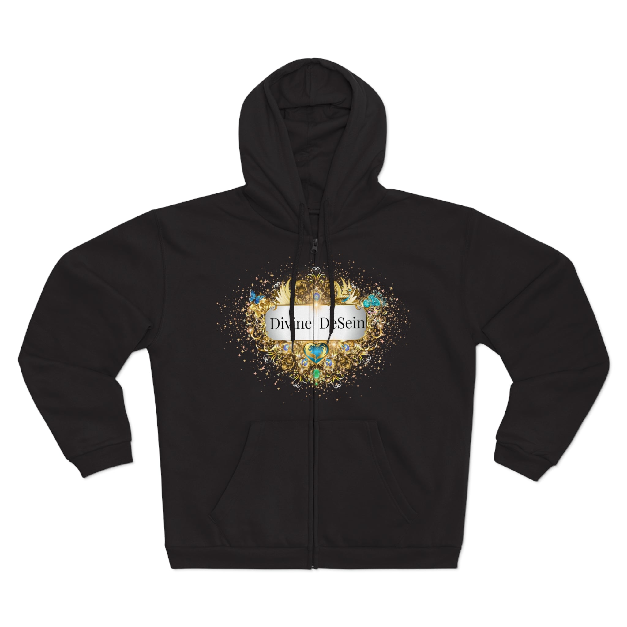 Galactic Energy Unisex Hoodie Zip Sweatshirt - Energetic Being - Divine Purpose - Divine DeSein