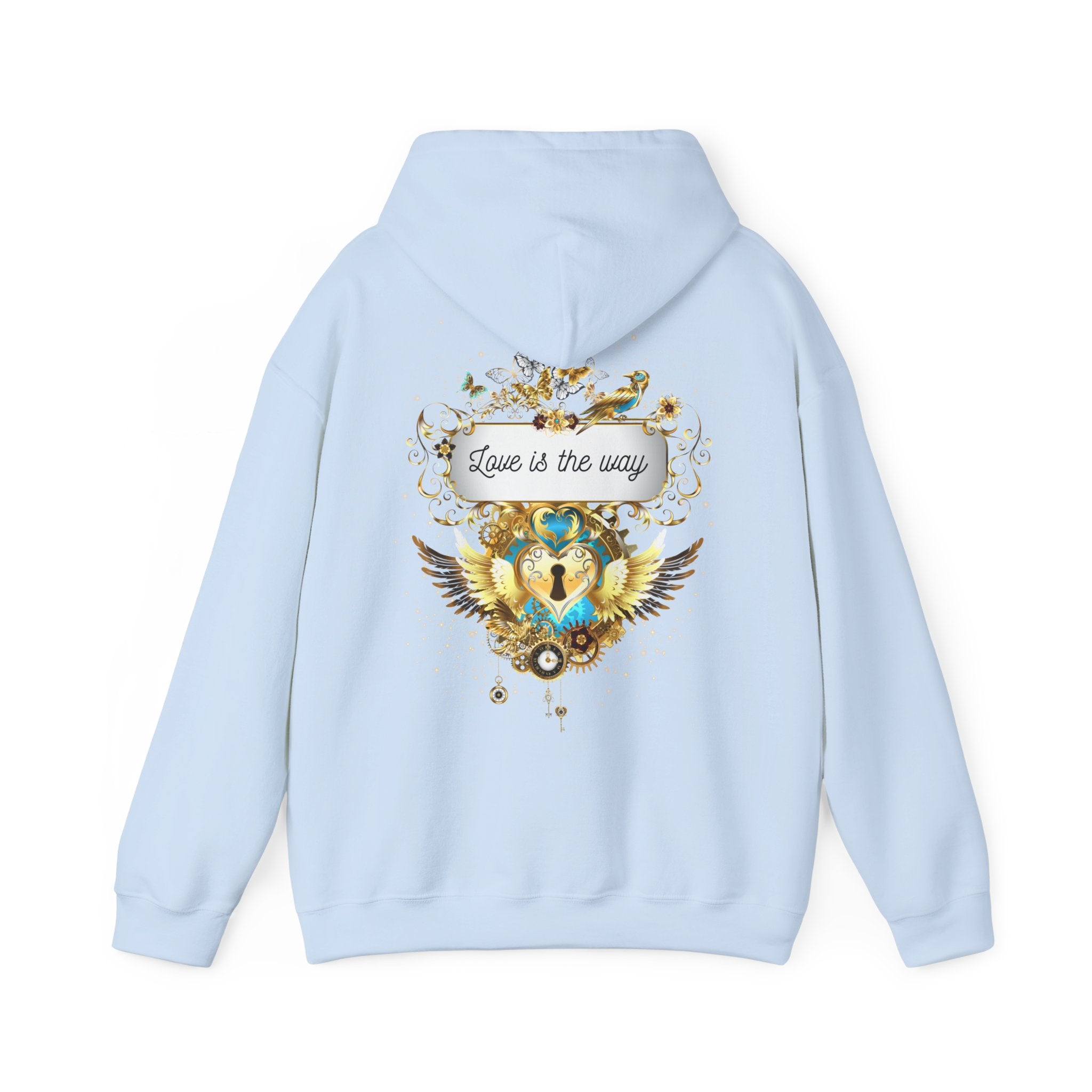Love is the way - Kuscheliger Statement Hoodie - Divine DeSein