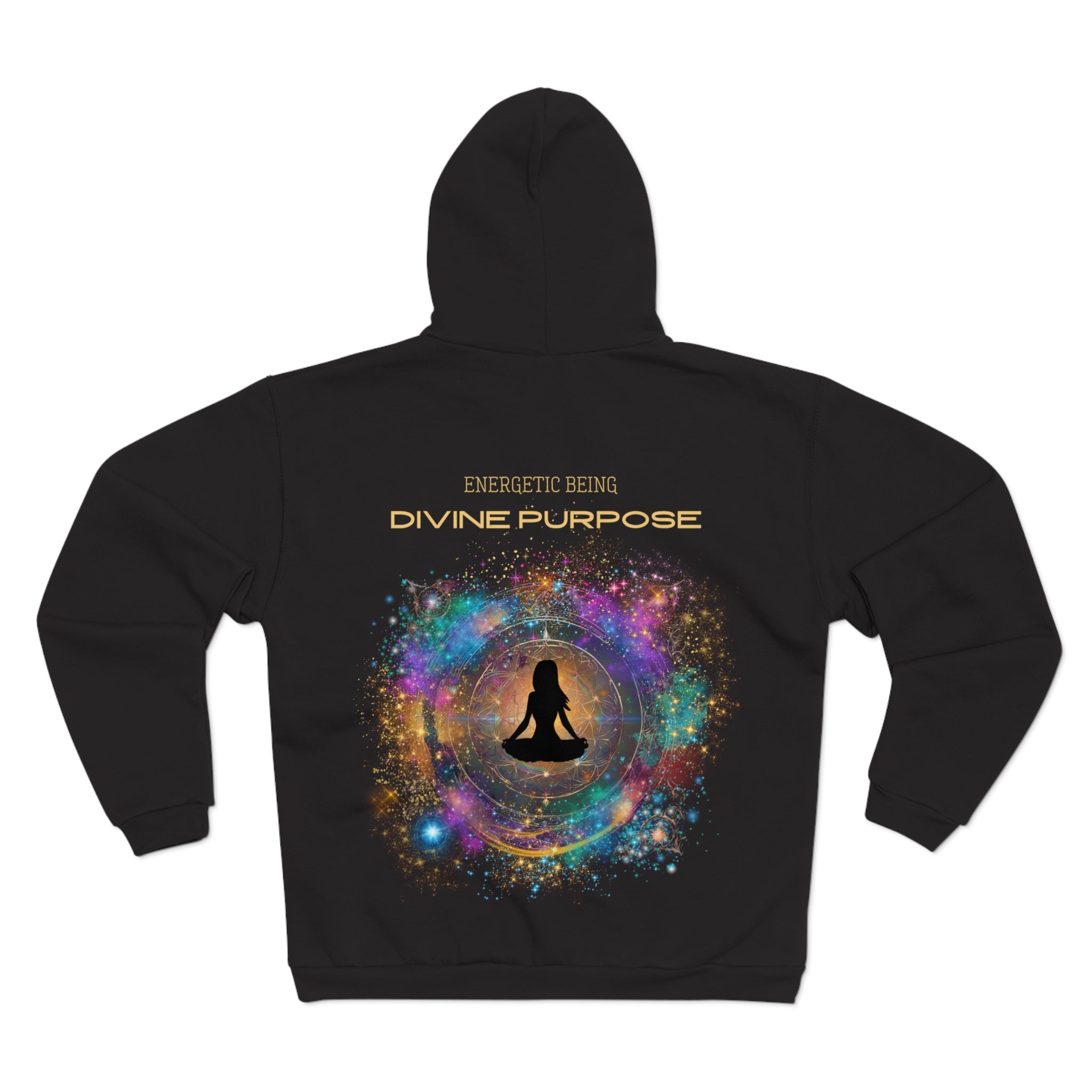 Galactic Energy Unisex Hoodie Zip Sweatshirt - Energetic Being - Divine Purpose - Divine DeSein