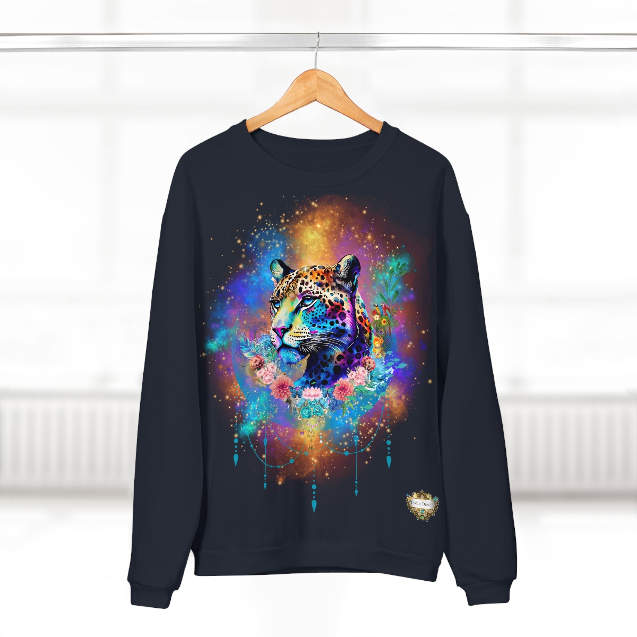 Bagheera´s Zauber Unisex Sweatshirt mit Designer-Leopardenprint