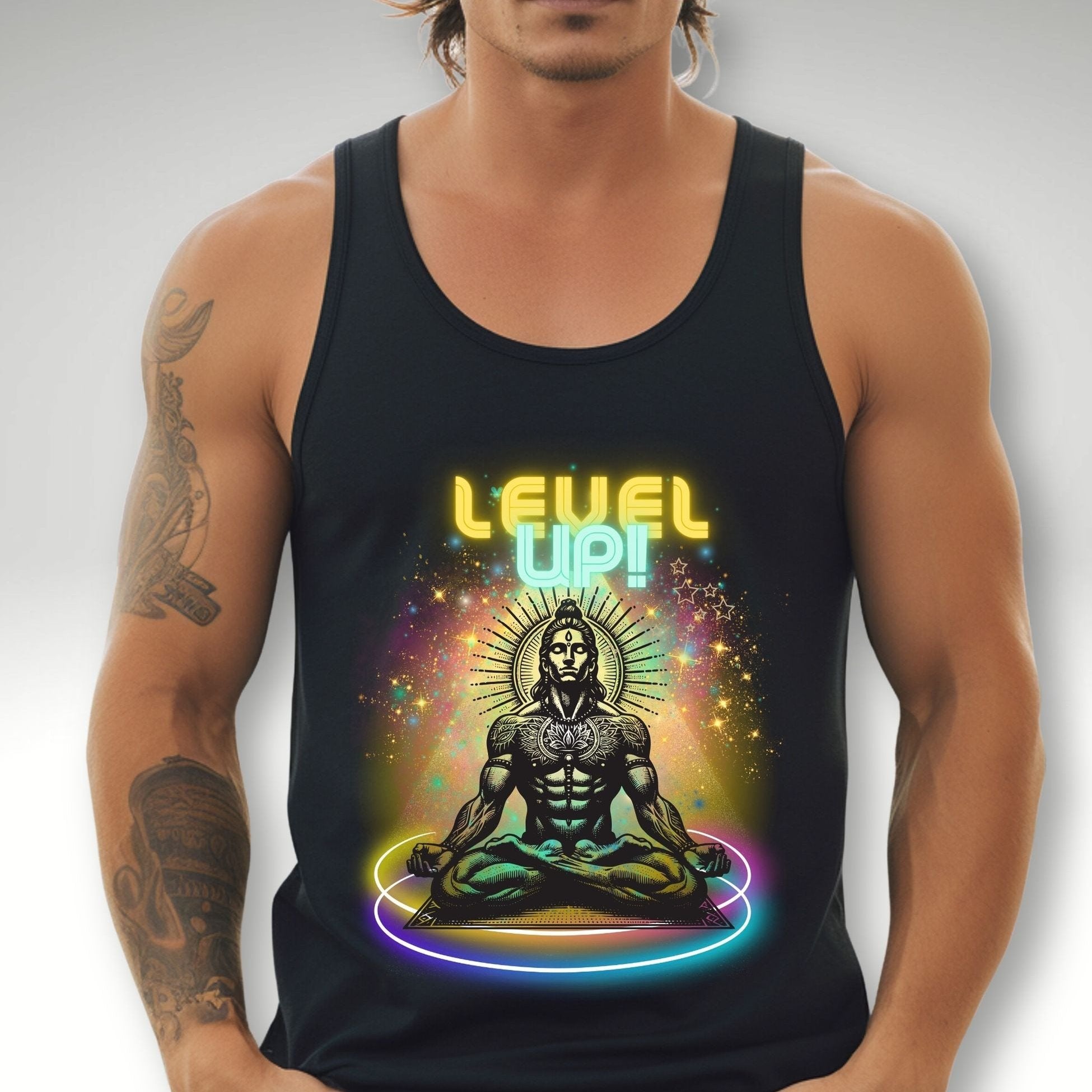 Level up - Männer Tank - Divine DeSein