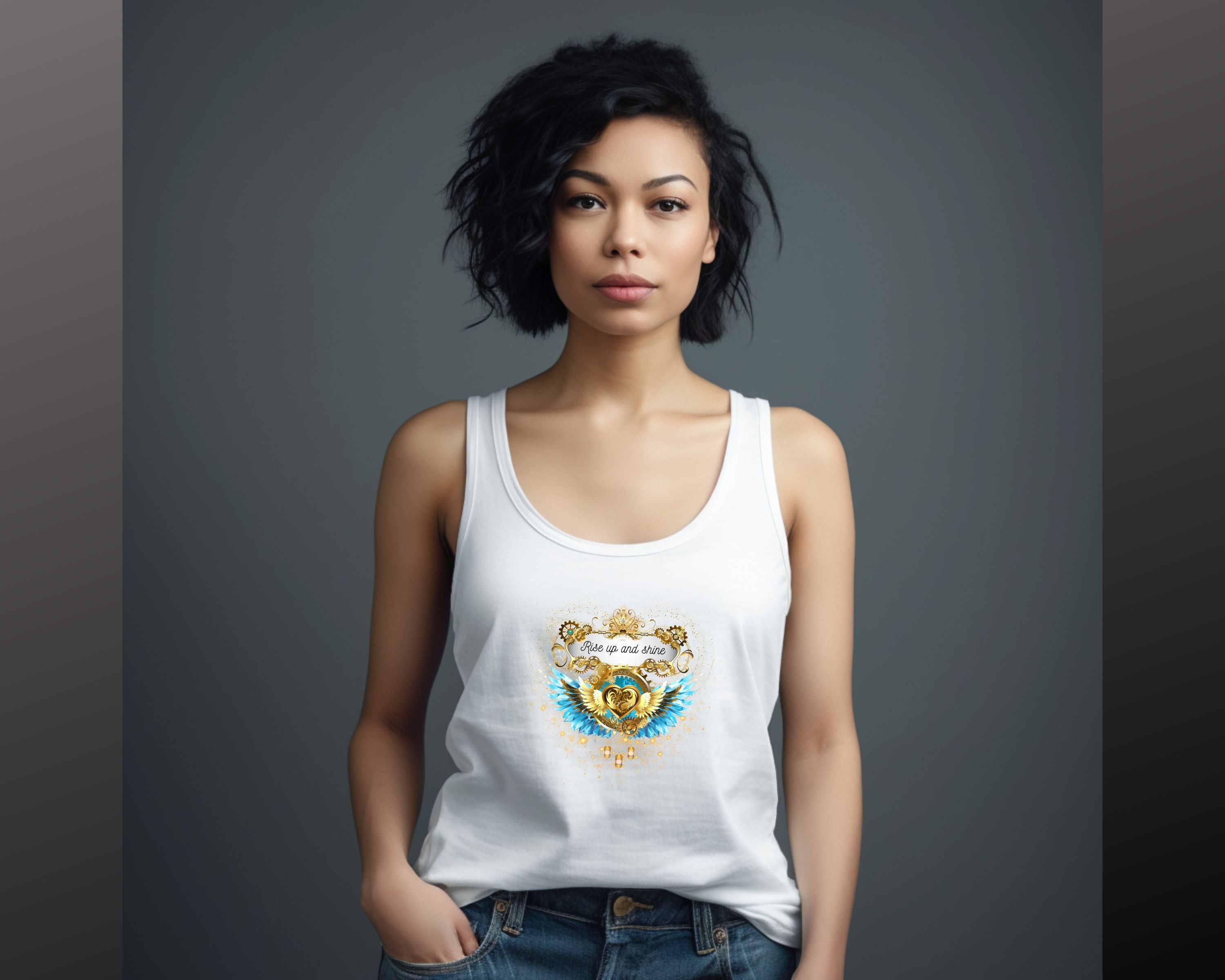 Rise up & shine - organic Tank Top - Divine DeSein