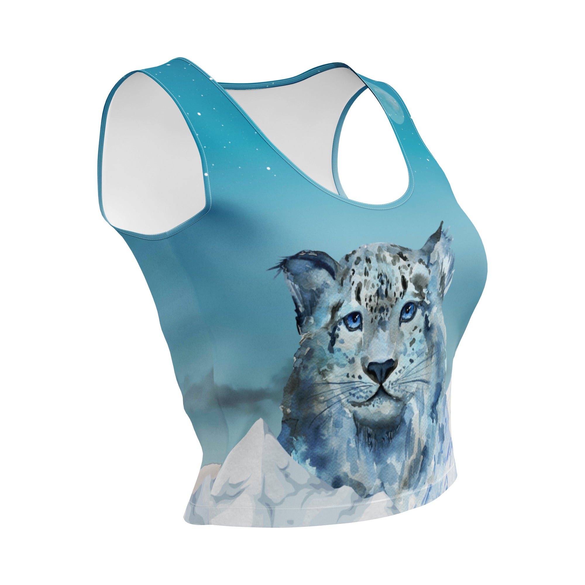 Schneeleoparden Designer-Top - Divine DeSein