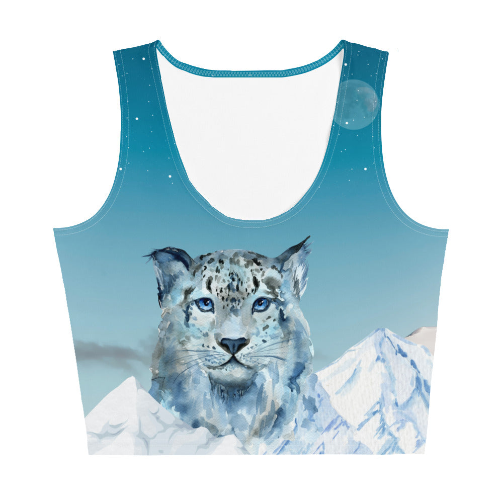 Schneeleoparden Designer-Top - Divine DeSein