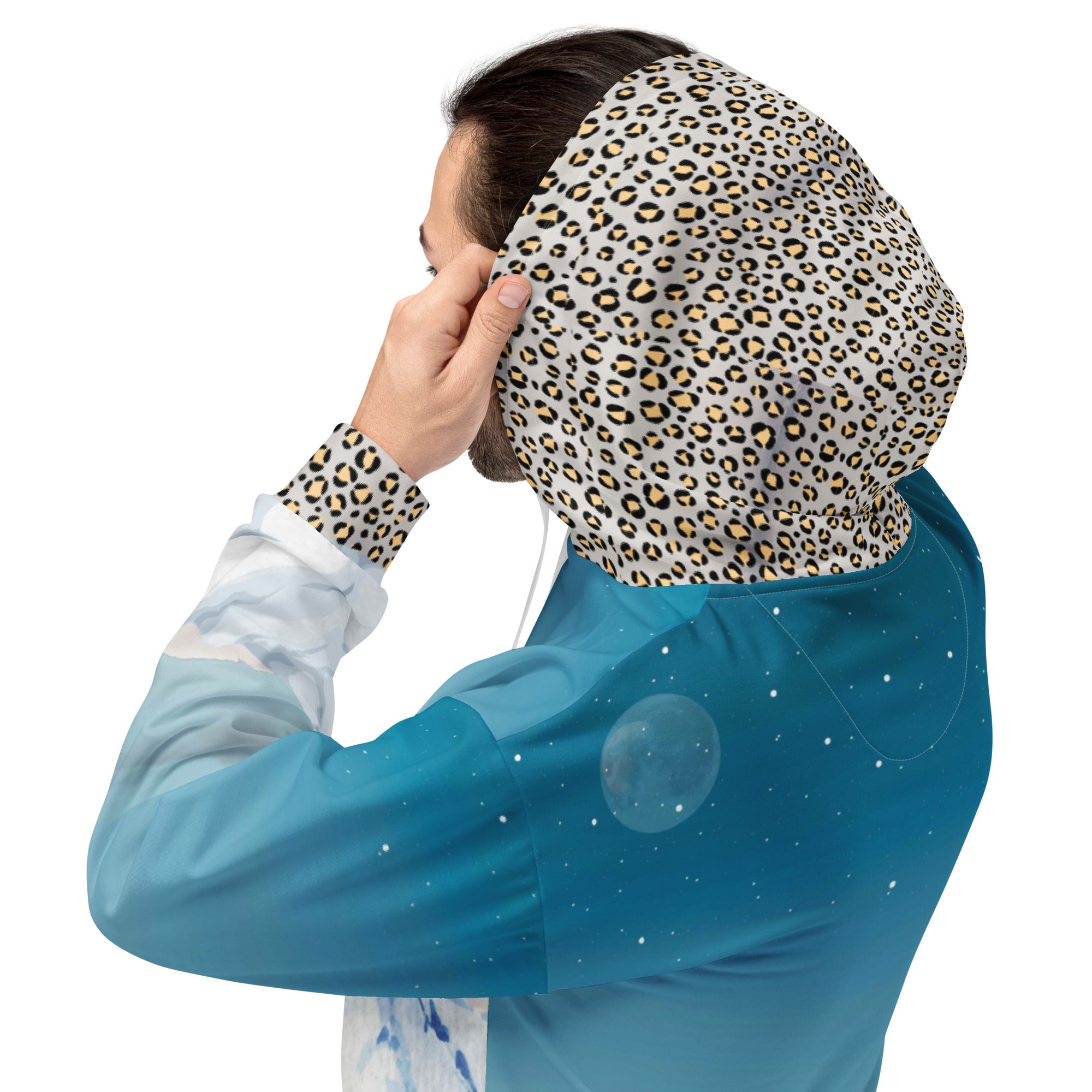 Schneeleoparden Unisex-Kapuzenpullover - Divine DeSein