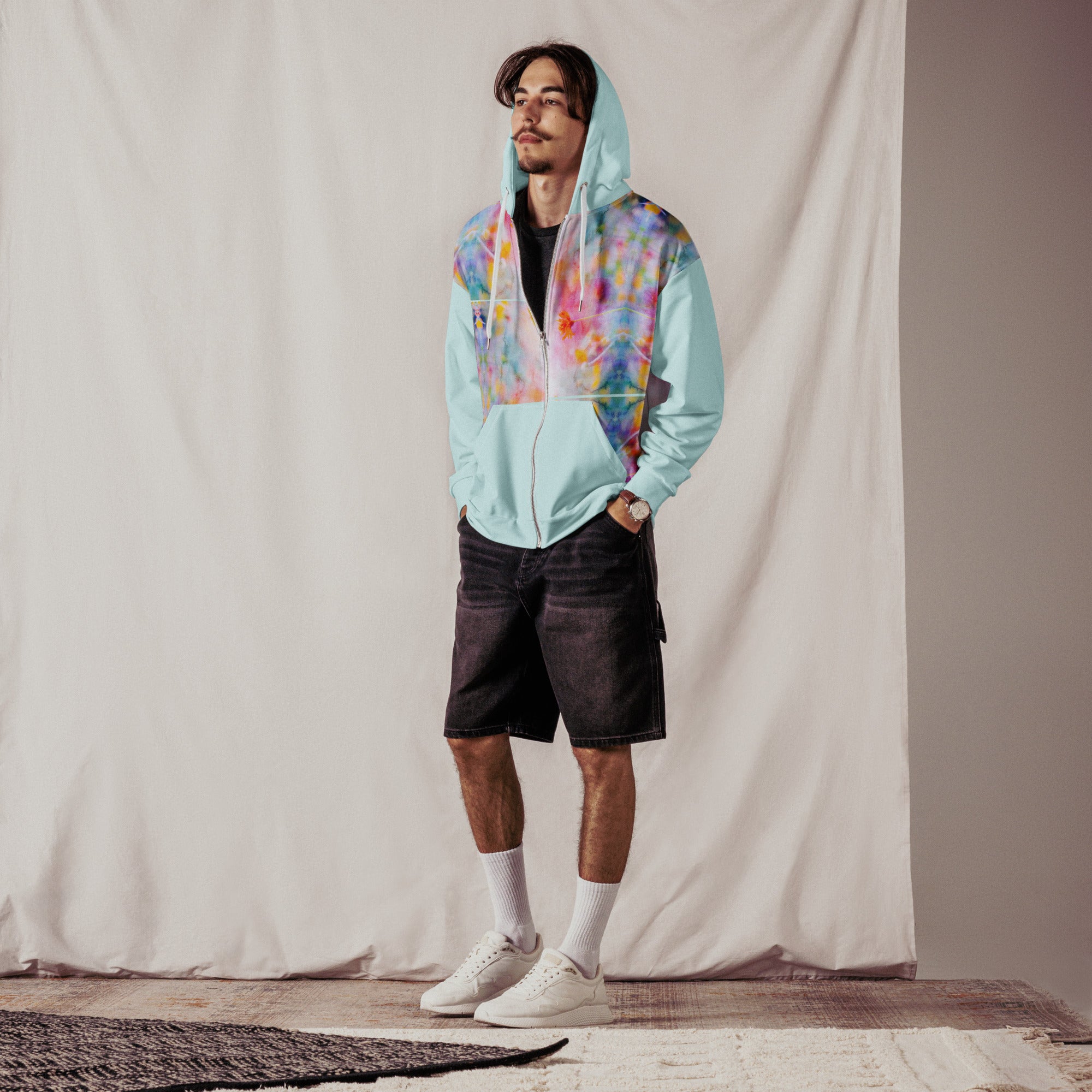 Aquarell Unisex Eco Zip-Hoodie - Divine DeSein