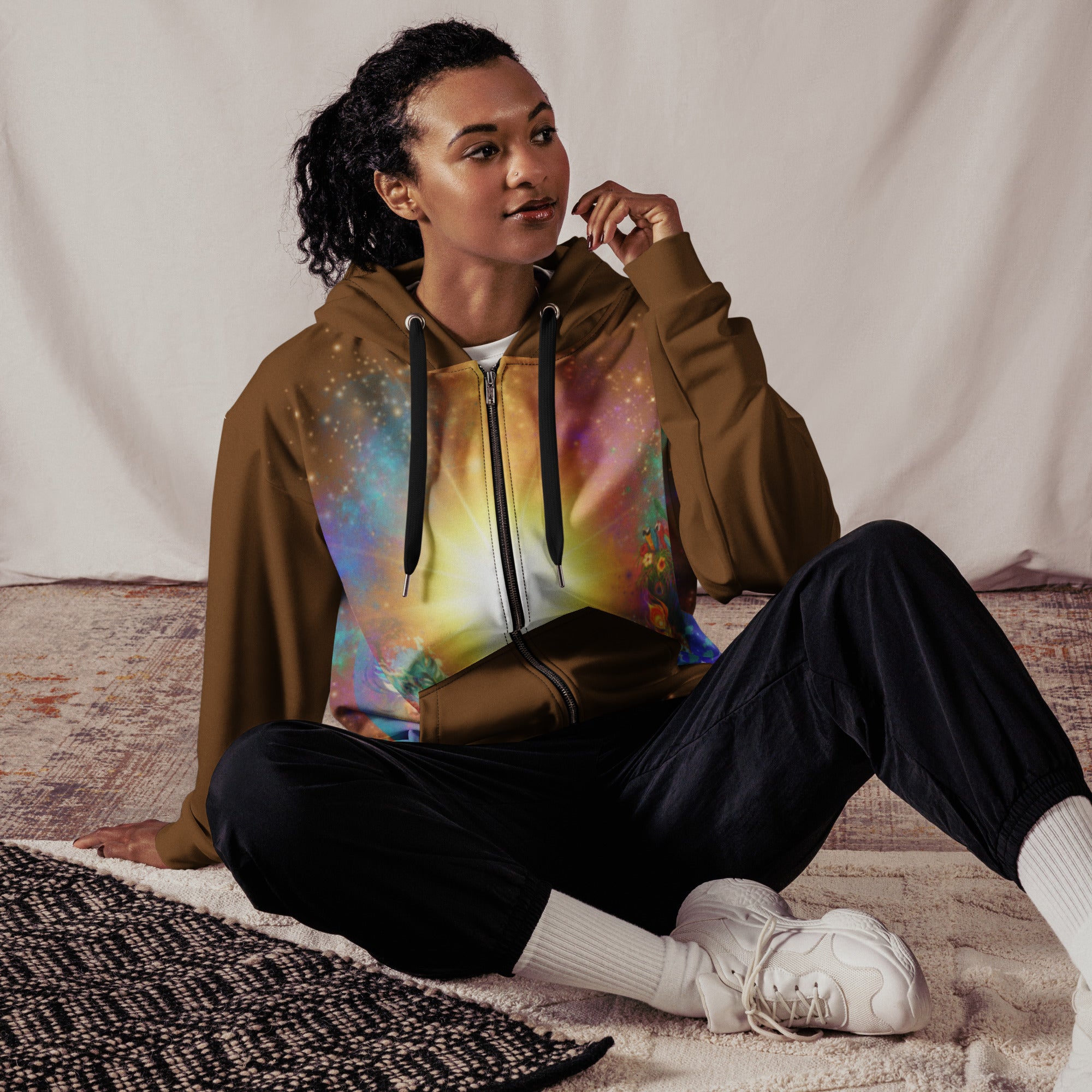 Bagheera´s Zauber - Eco Unisex Zip-Hoodie braun - Divine DeSein