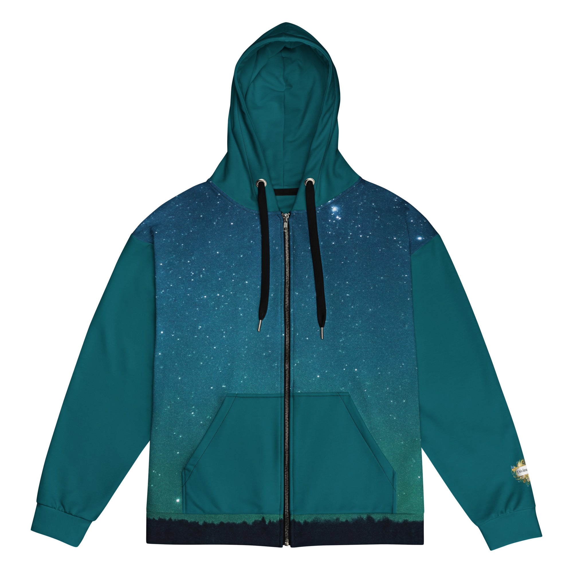 Neith Göttin - Unisex Zip-Hoodie Ozeanblau - Divine DeSein