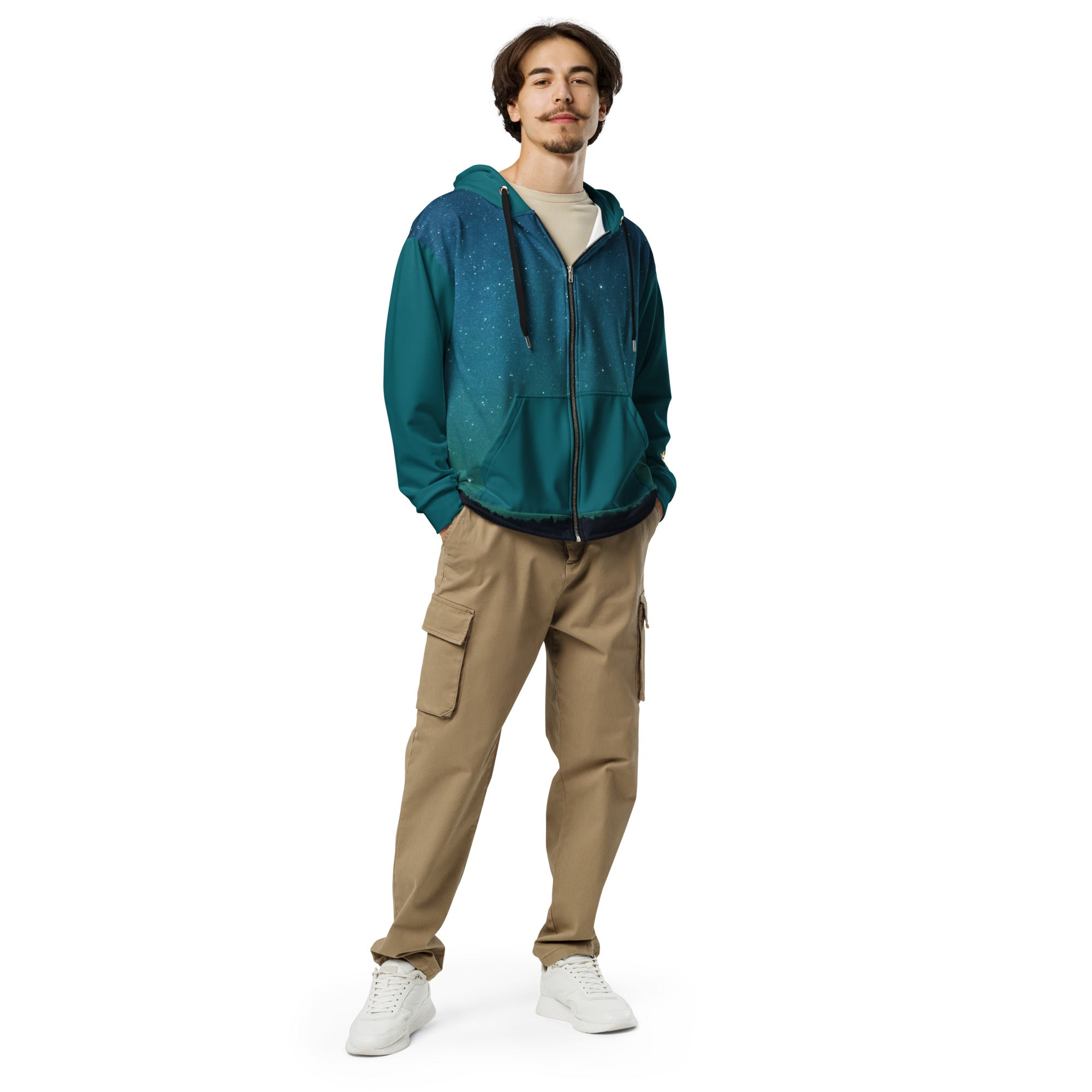 Neith Göttin - Unisex Zip-Hoodie Ozeanblau - Divine DeSein