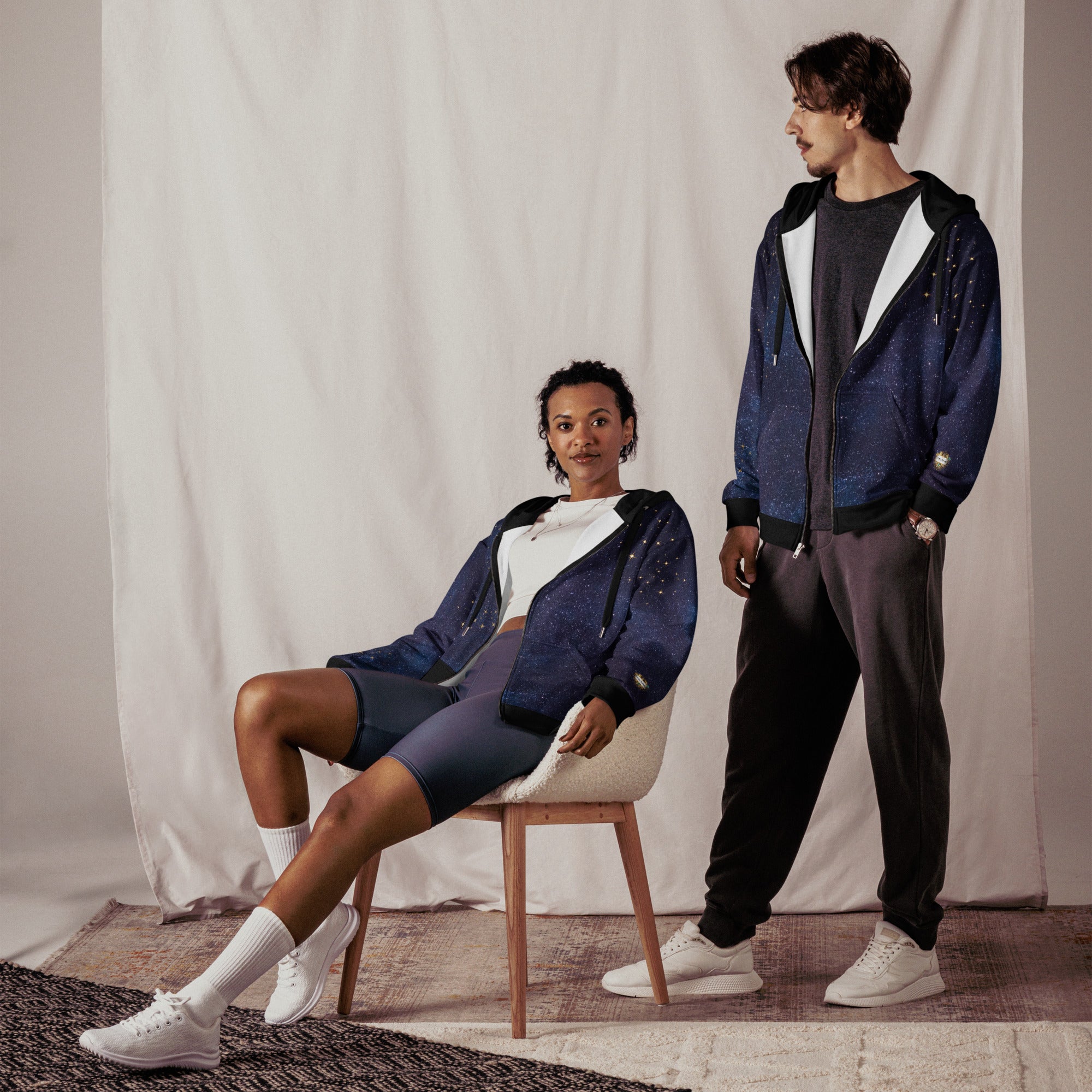 Neith Göttin - Zip-Hoodie Universum - Divine DeSein