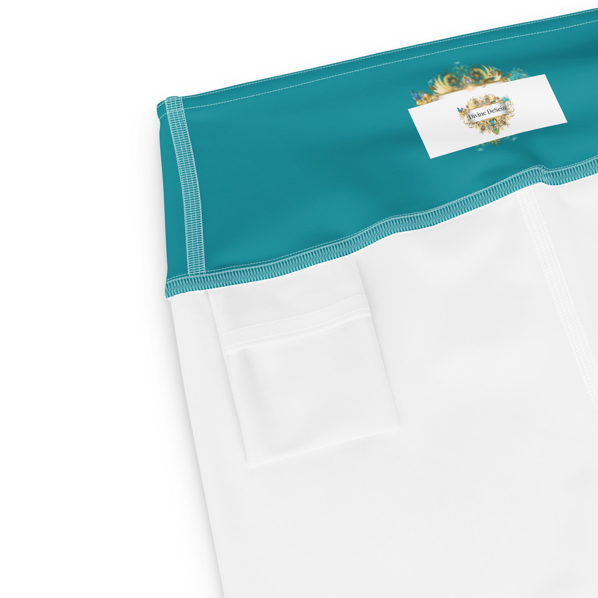 Bunte Leoparden Leggings - Bagheera´s Zauber -Ostblau - Divine DeSein