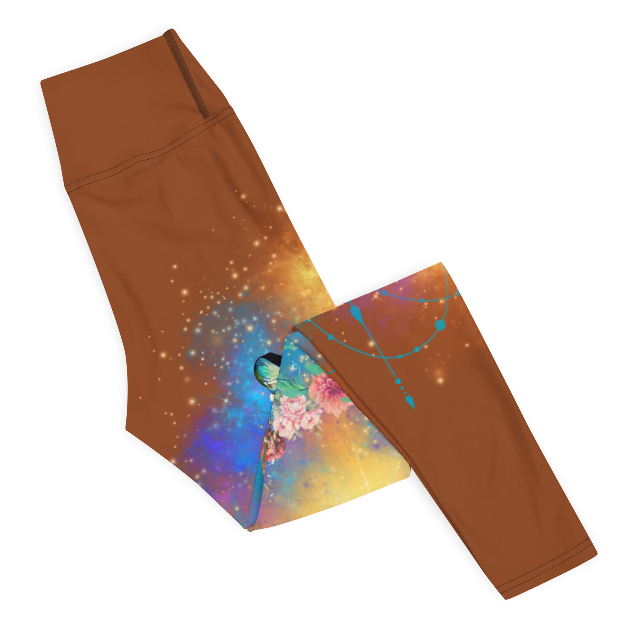 Bunte Leoparden Leggings - Bagheera´s Zauber -sattes Braun - Divine DeSein
