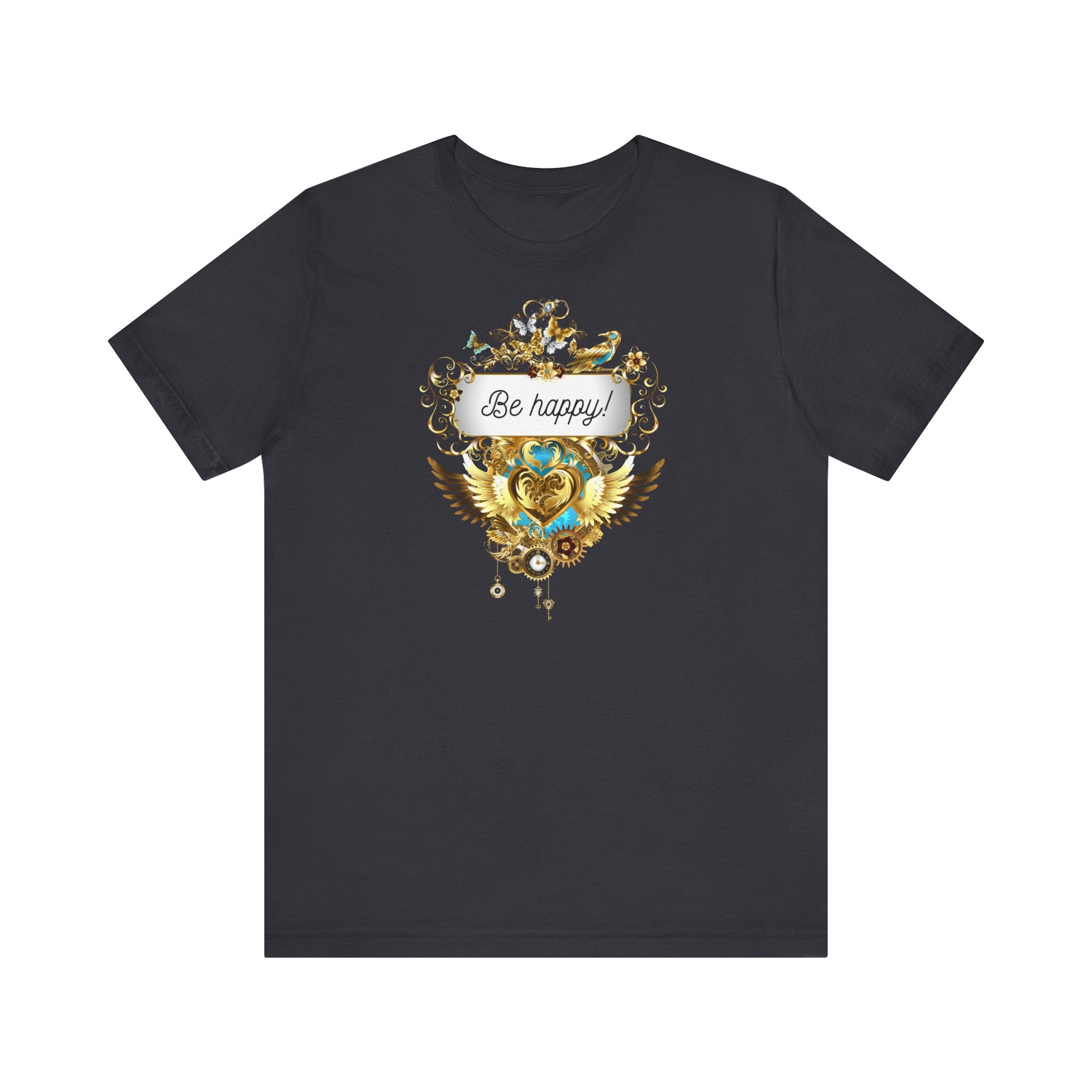 Be Happy - Spirituelles Damen T-Shirt - Divine DeSein