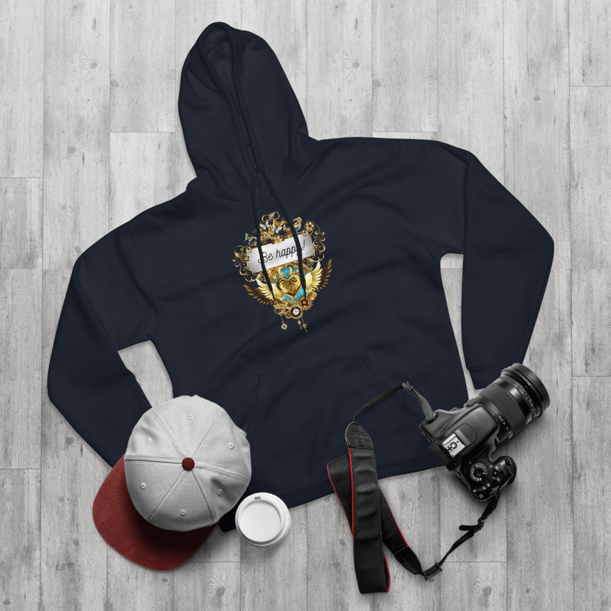 Be Happy kuscheliger Kapuzen Pullover Hoodie - Divine DeSein